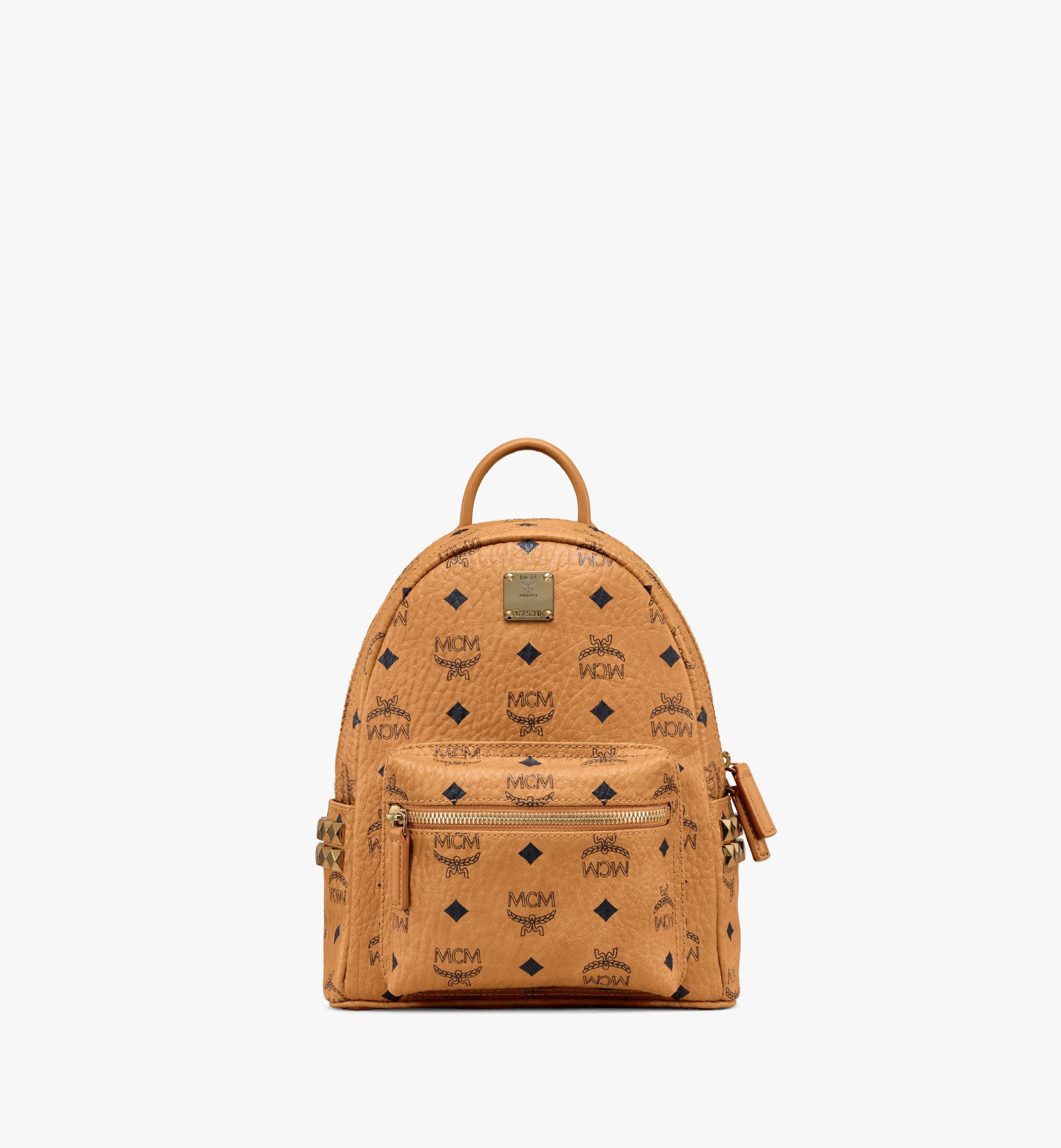 MCM Mini Stark Side Studs Backpack in Visetos Cognac - A World Of Goods For  You, LLC