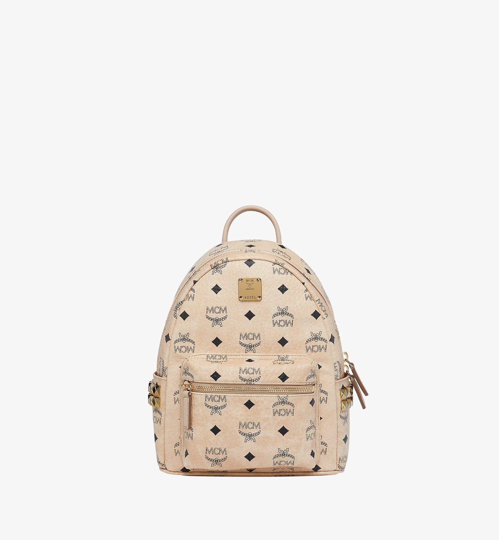 mcm mini backpack pink