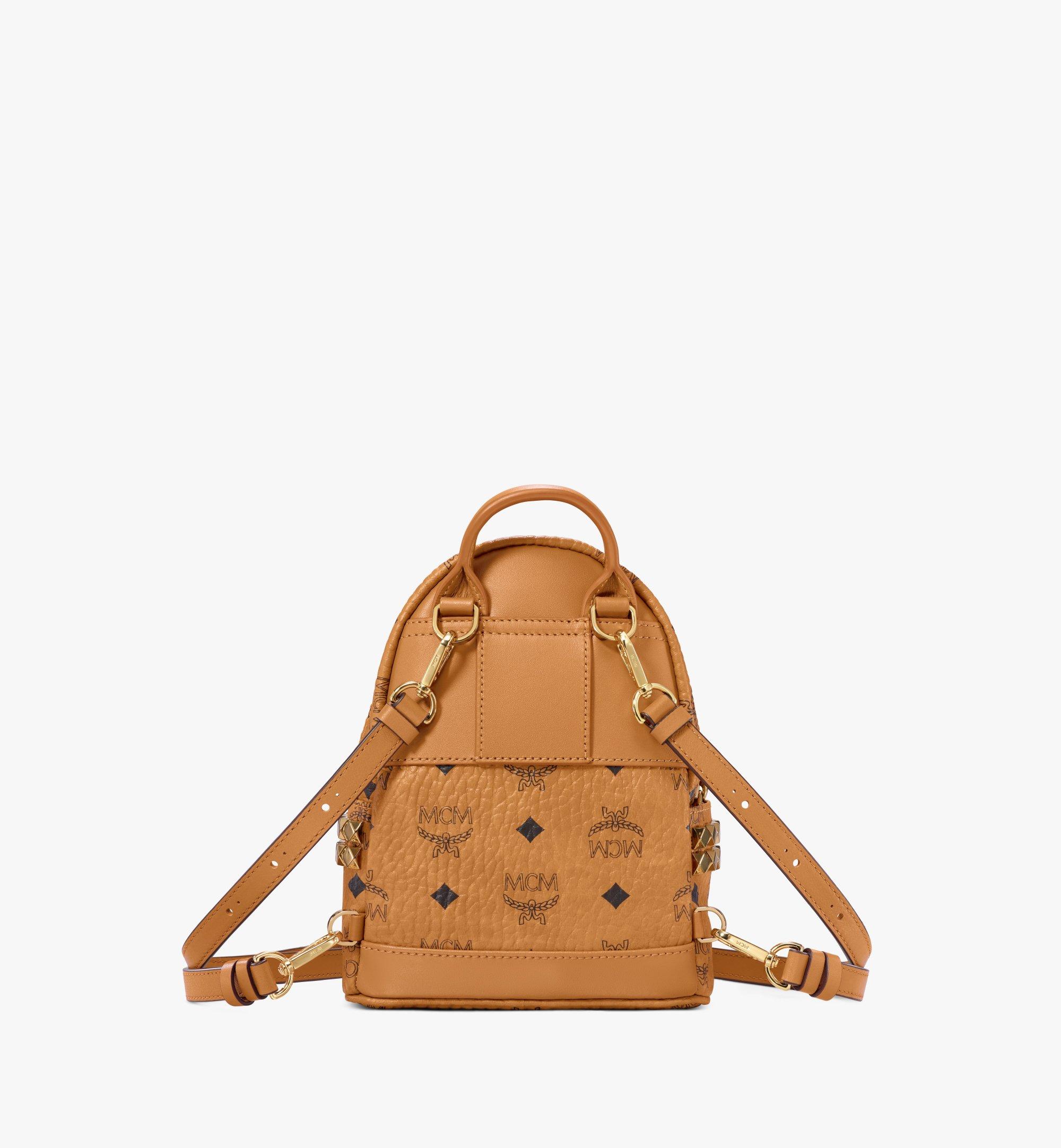 mcm backpack straps