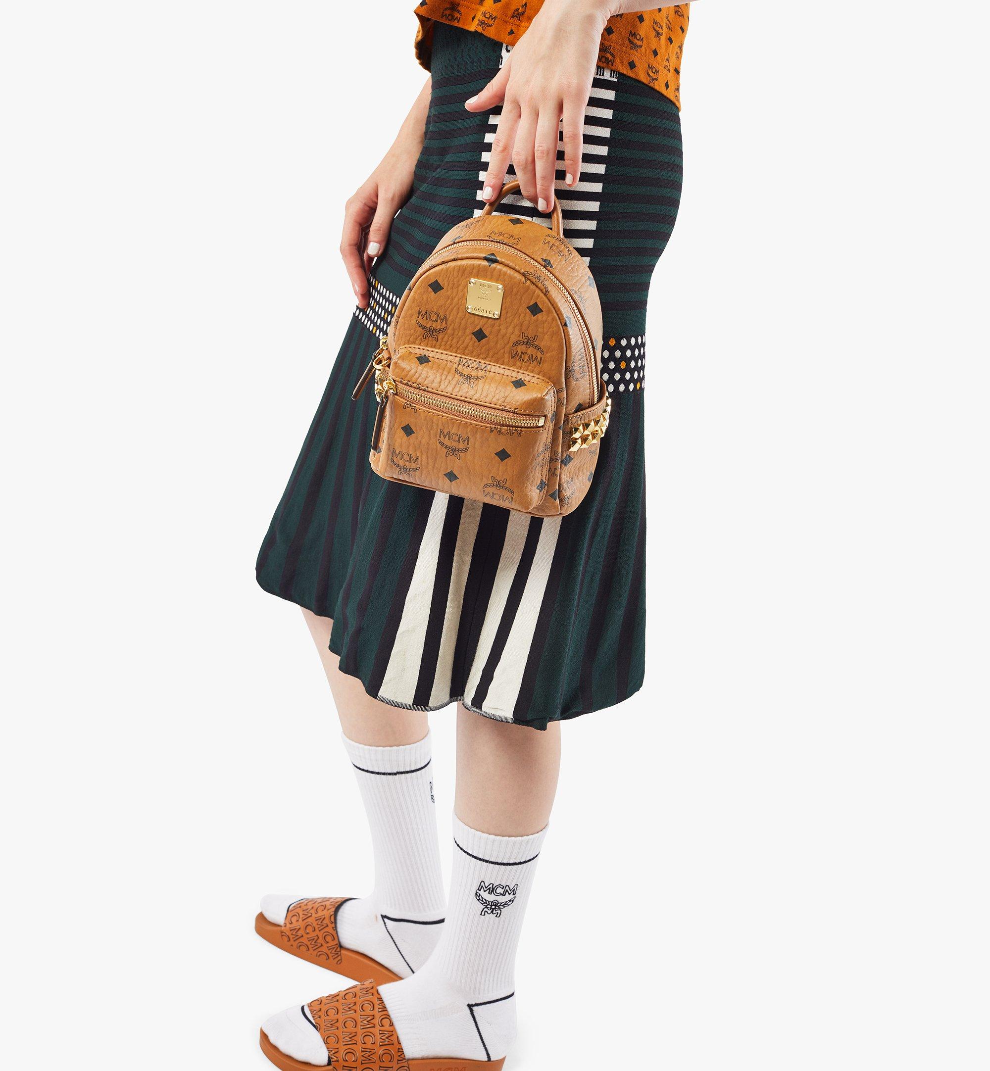 X-Mini Stark Bebe Boo Backpack in Visetos Cognac