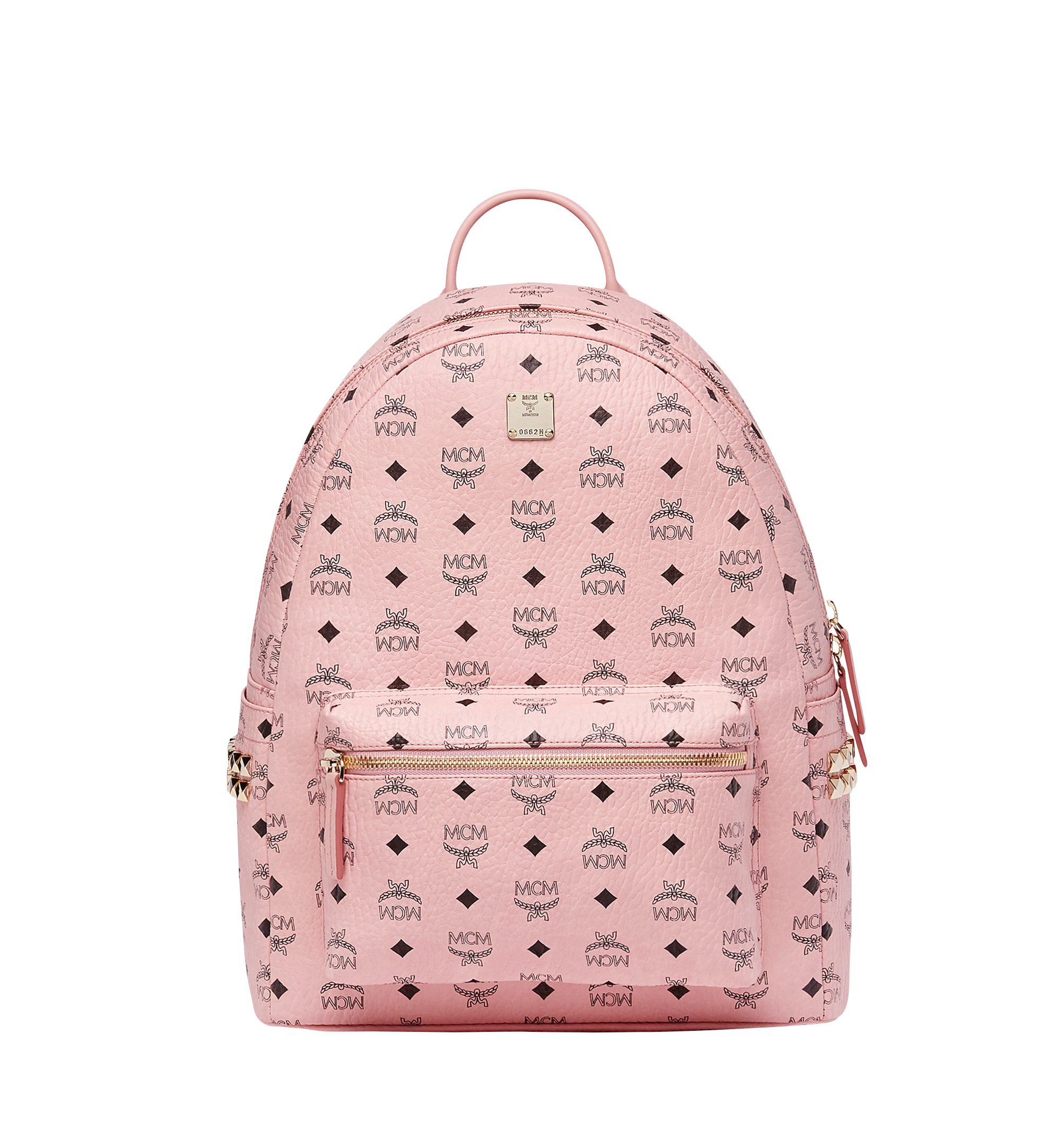 MCM Stark Side Studs Backpack in Visetos Pink MMK7AVE38PZ001 Alternate View 1