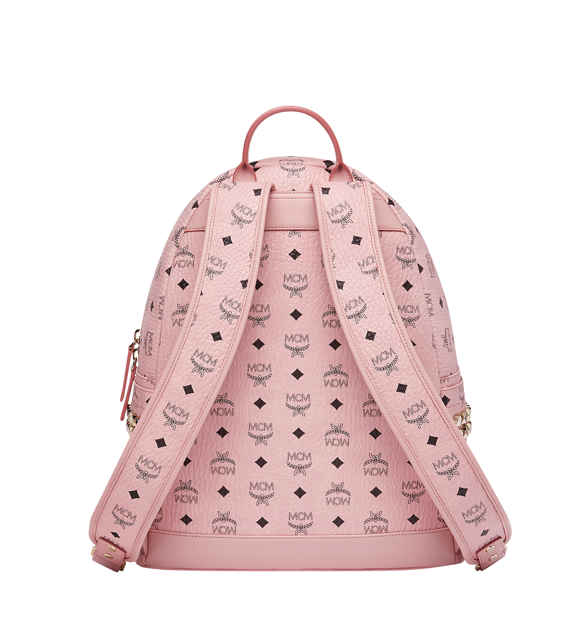 MCM Stark Side Studs Backpack in Visetos Pink MMK7AVE38PZ001 Alternate View 3