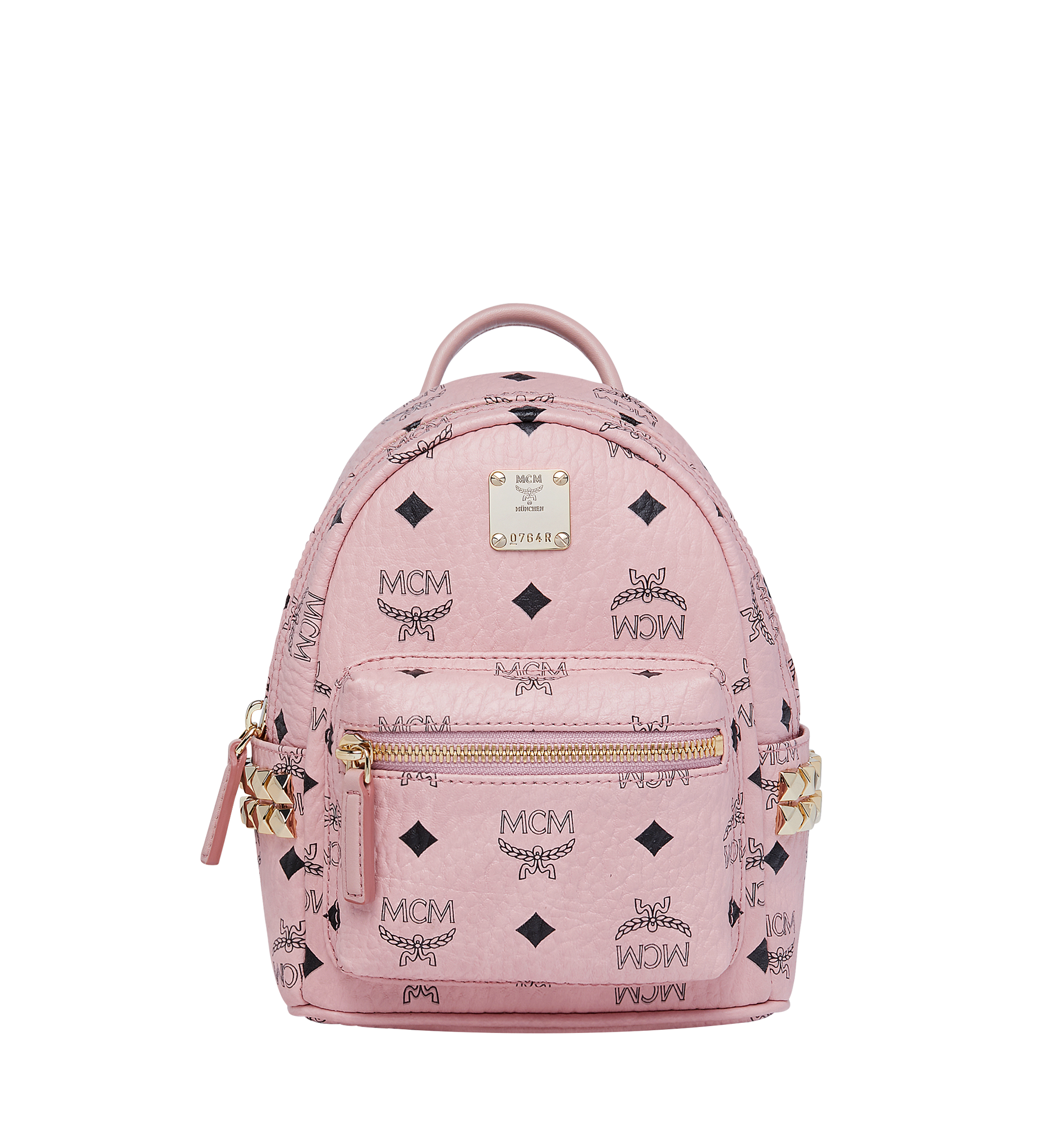 mini pink mcm backpack