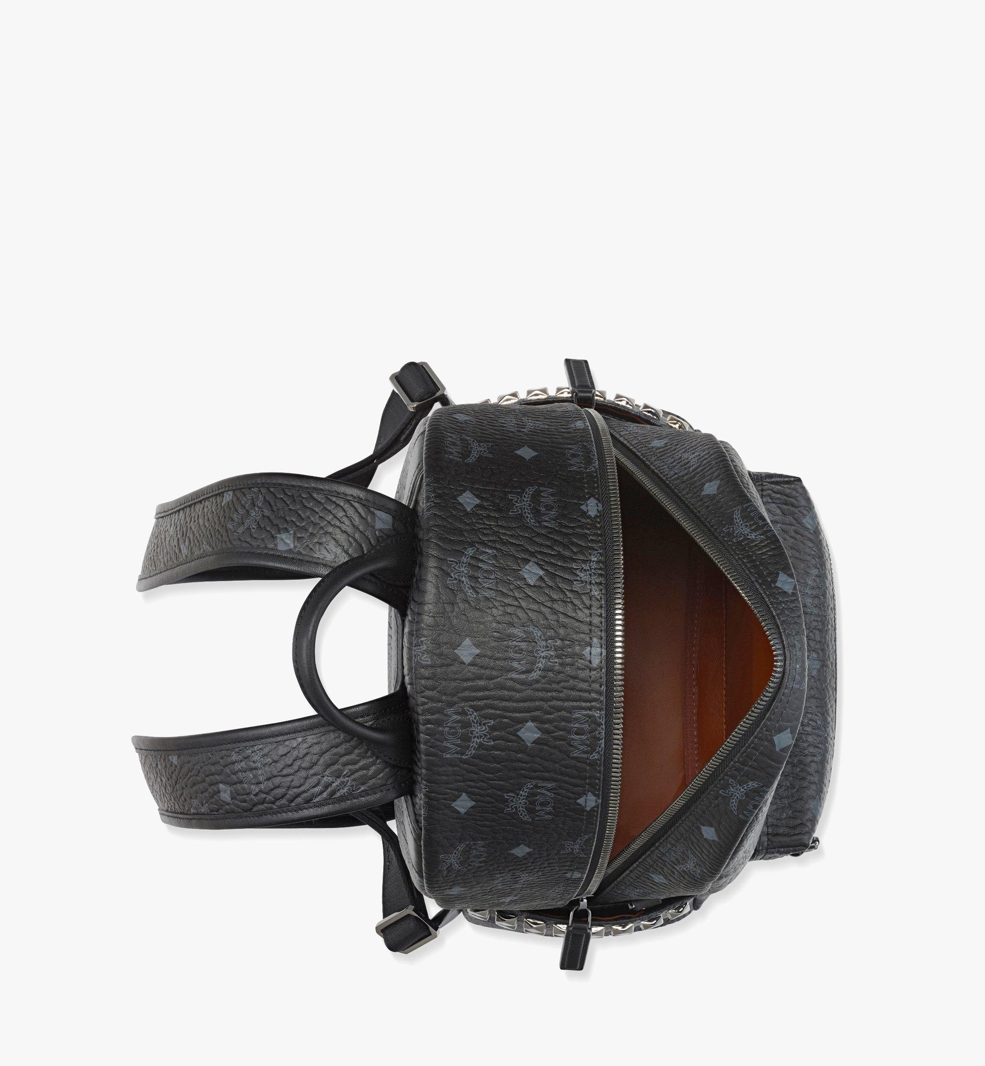 Mcm backpack black hot sale with studs