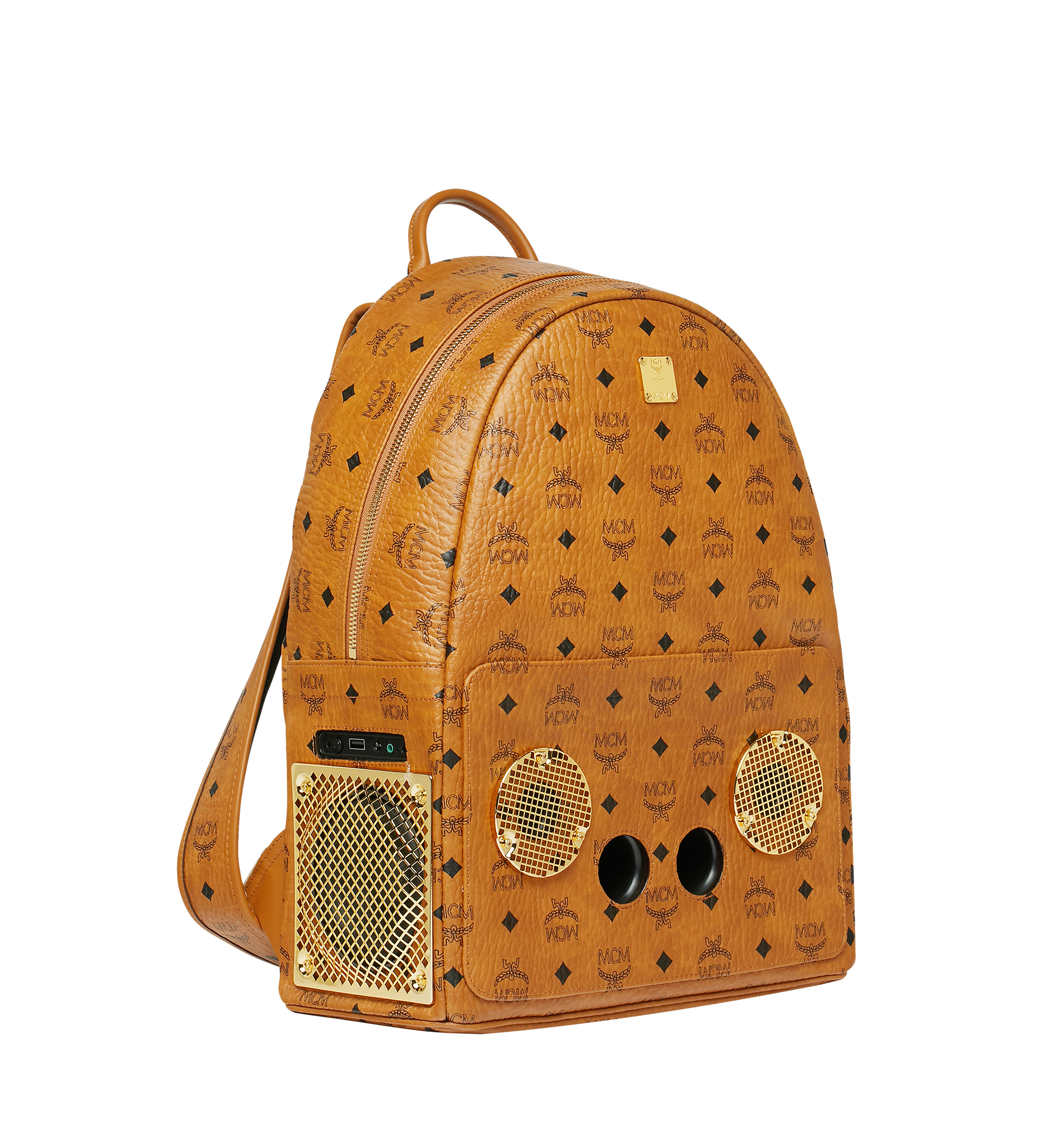 mcm x bape shark stark backpack