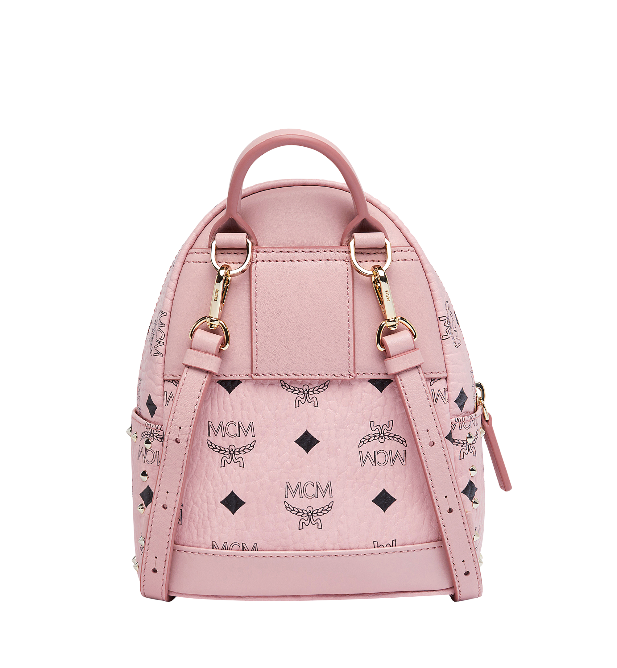 MCM Stark Bebe Boo Backpack in Studded Outline Visetos  MMK8AVE04PZ001 Alternate View 4