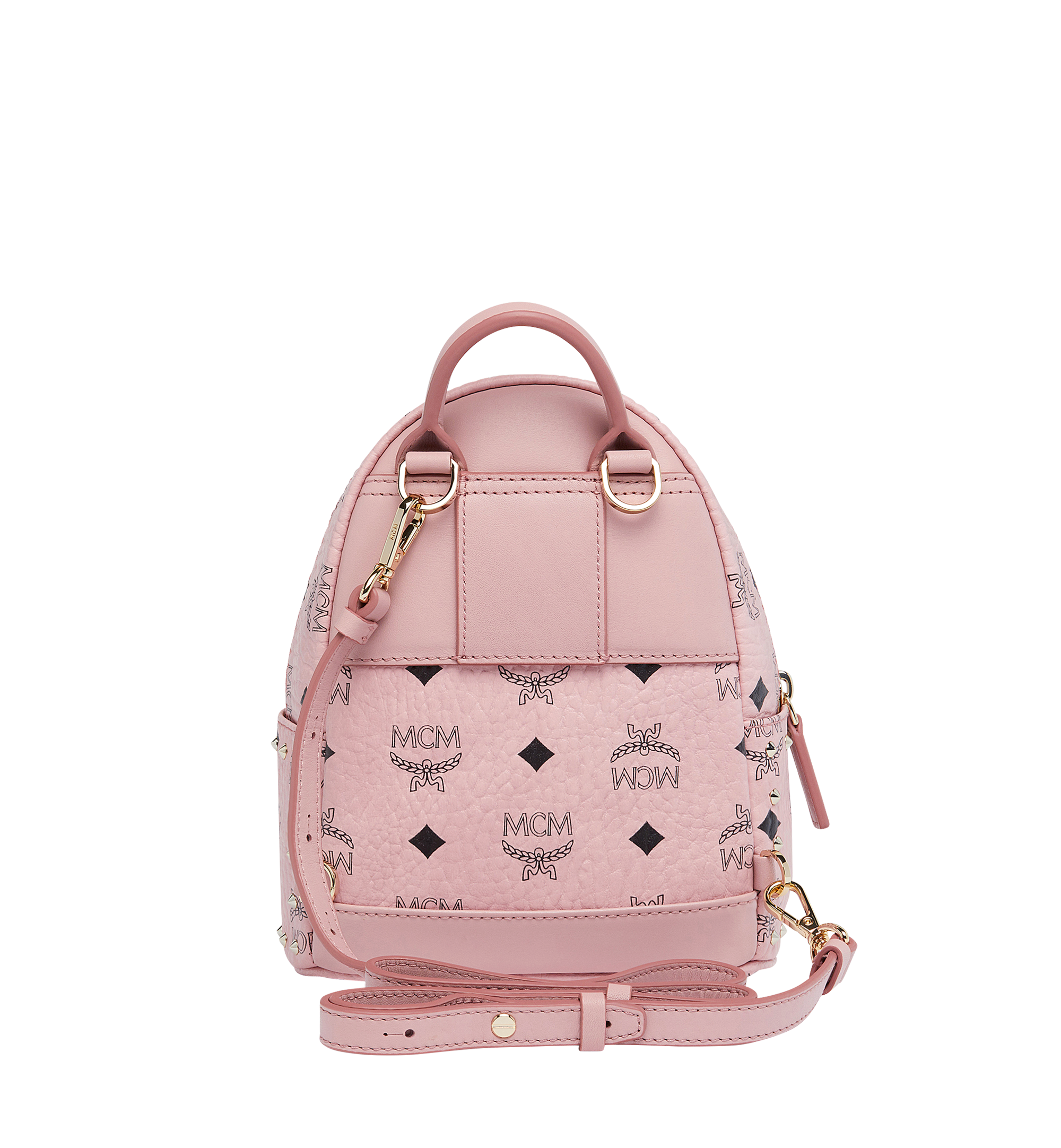 Mcm x mini backpack pink on sale