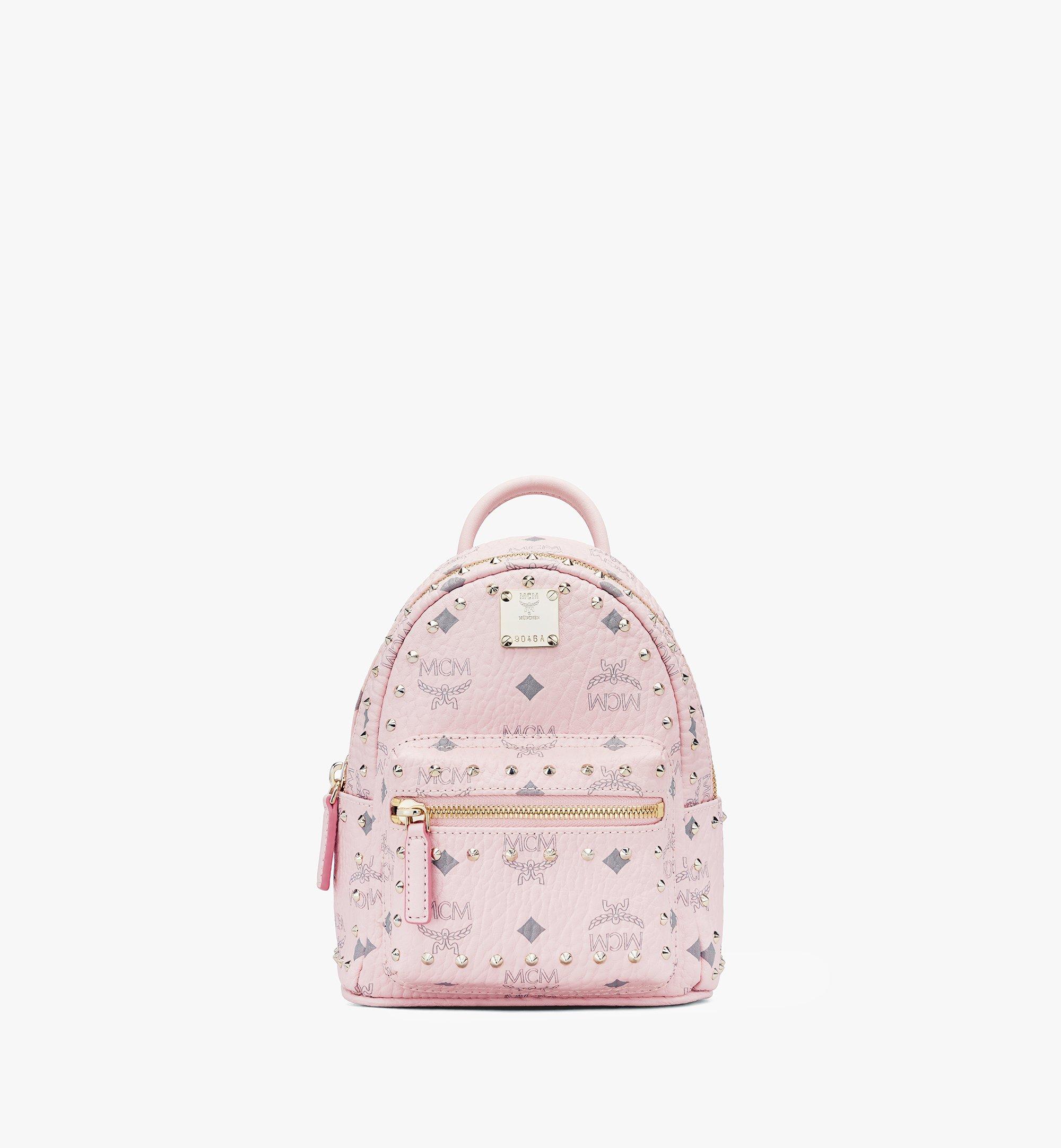 pink studded backpack