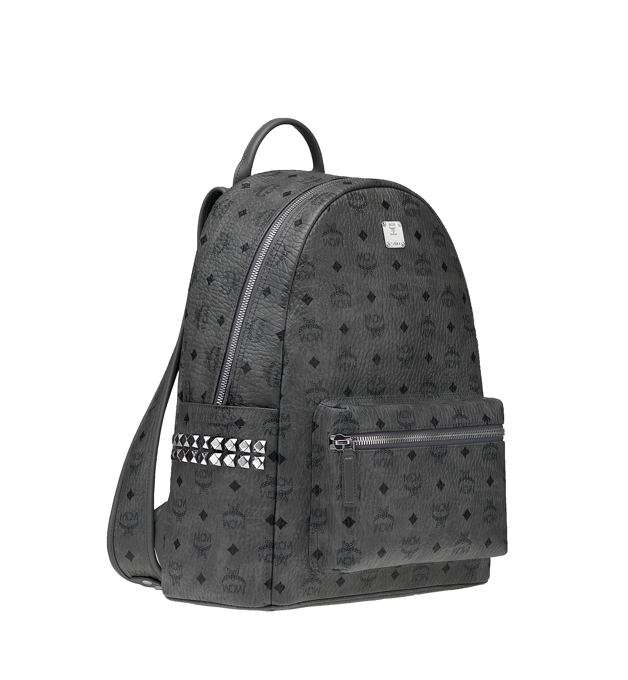 Black and discount grey mcm backpack