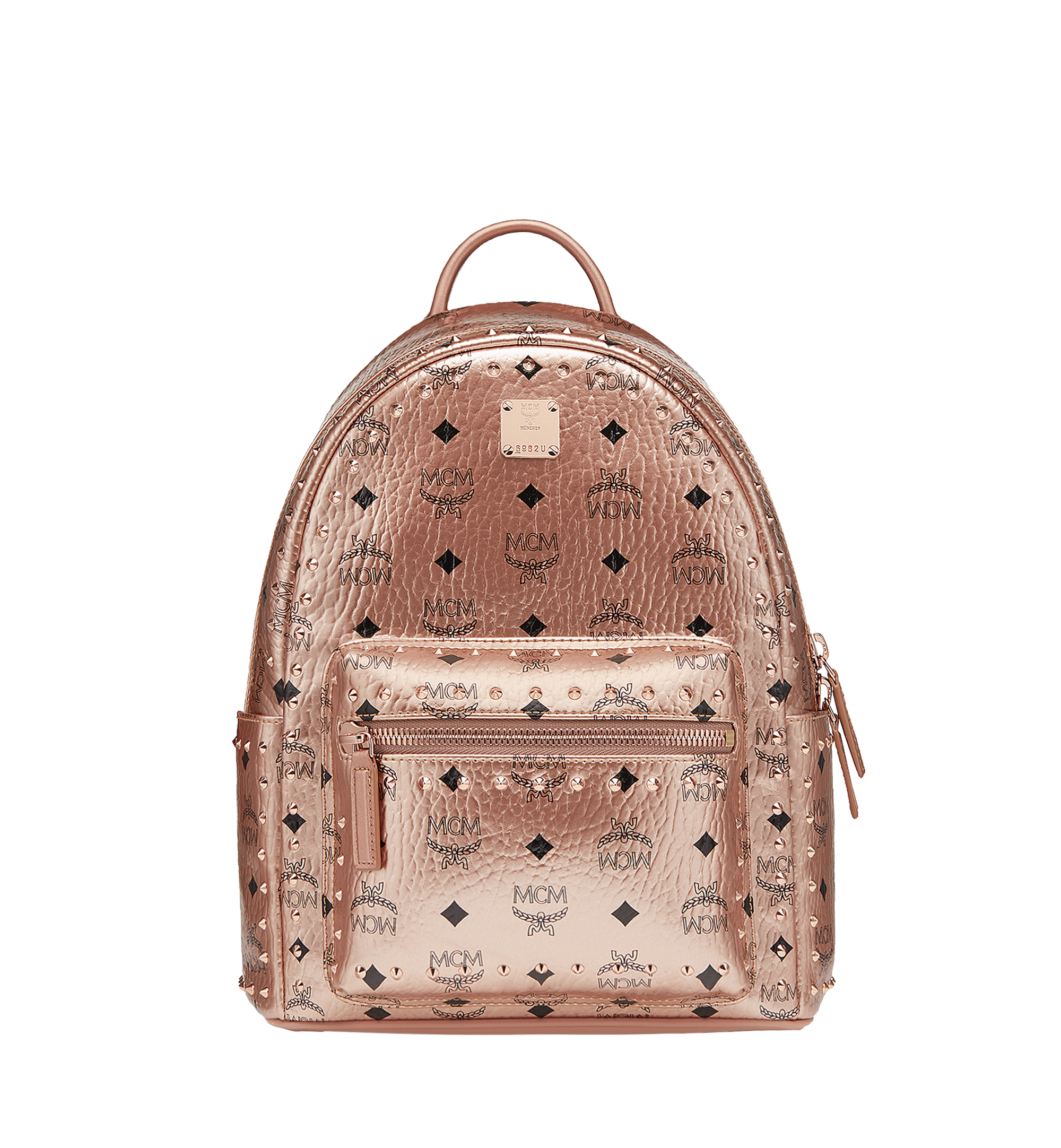 mcm rose gold backpack