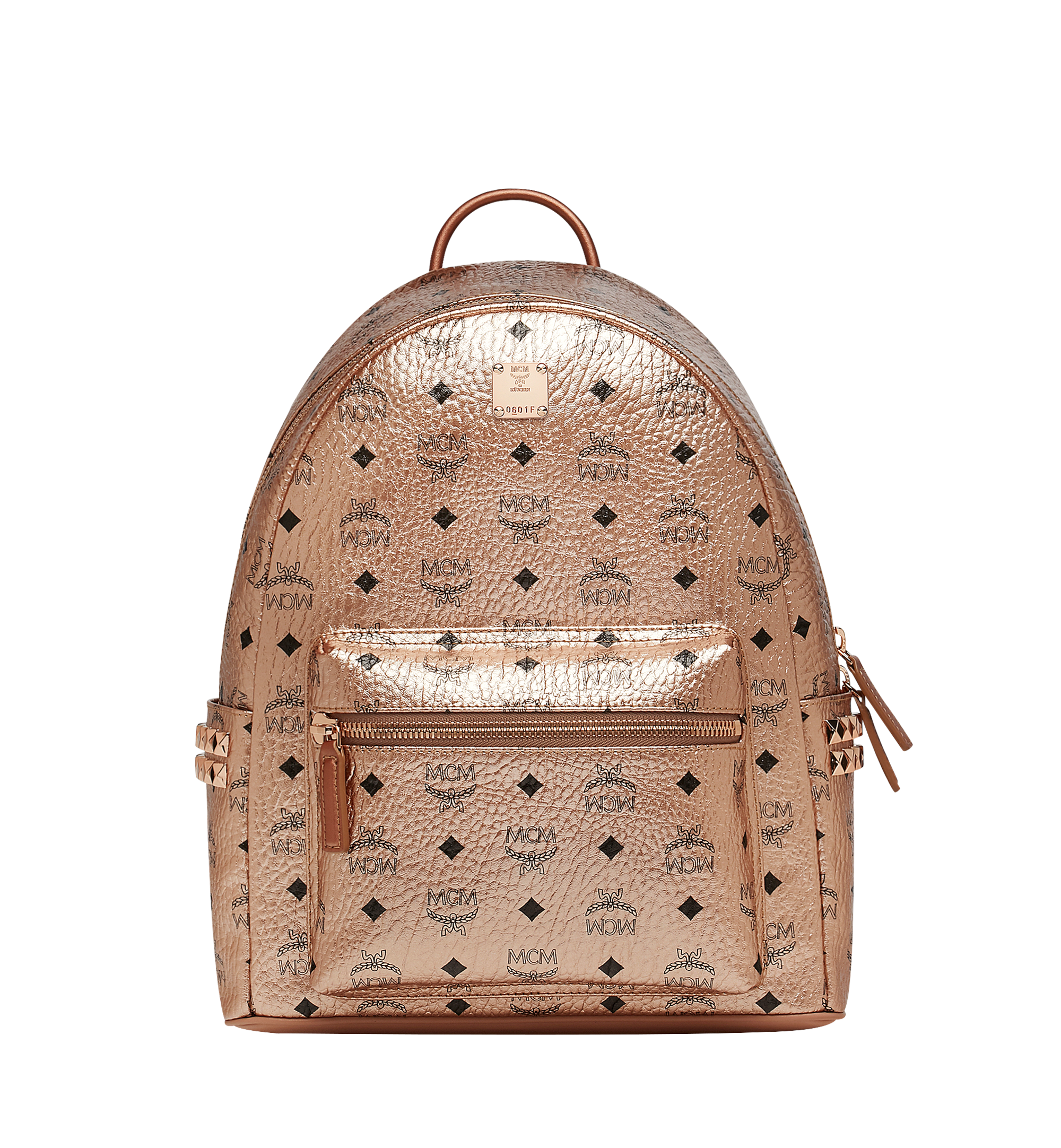 mcm champagne gold backpack