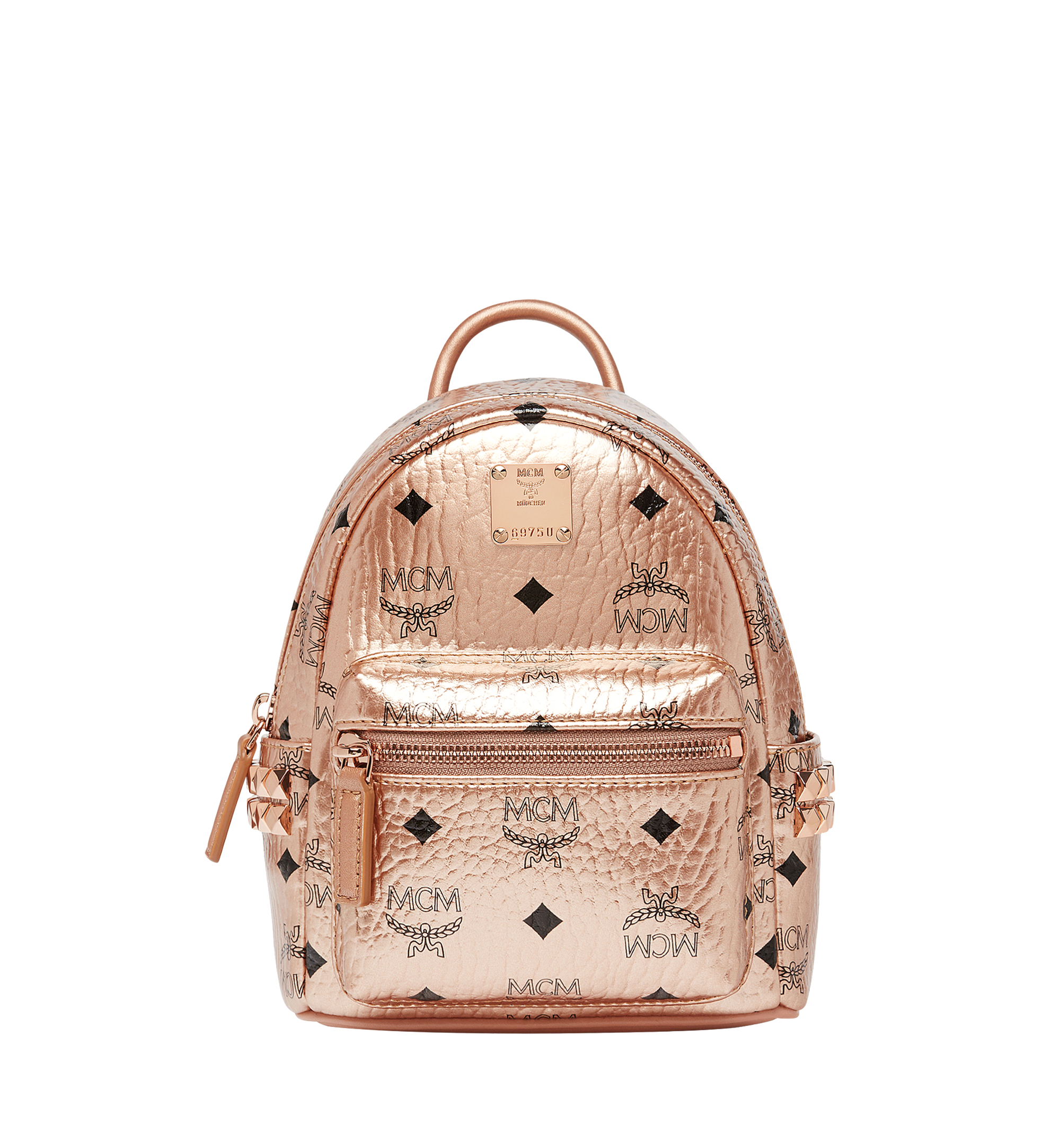 rose gold mcm backpack