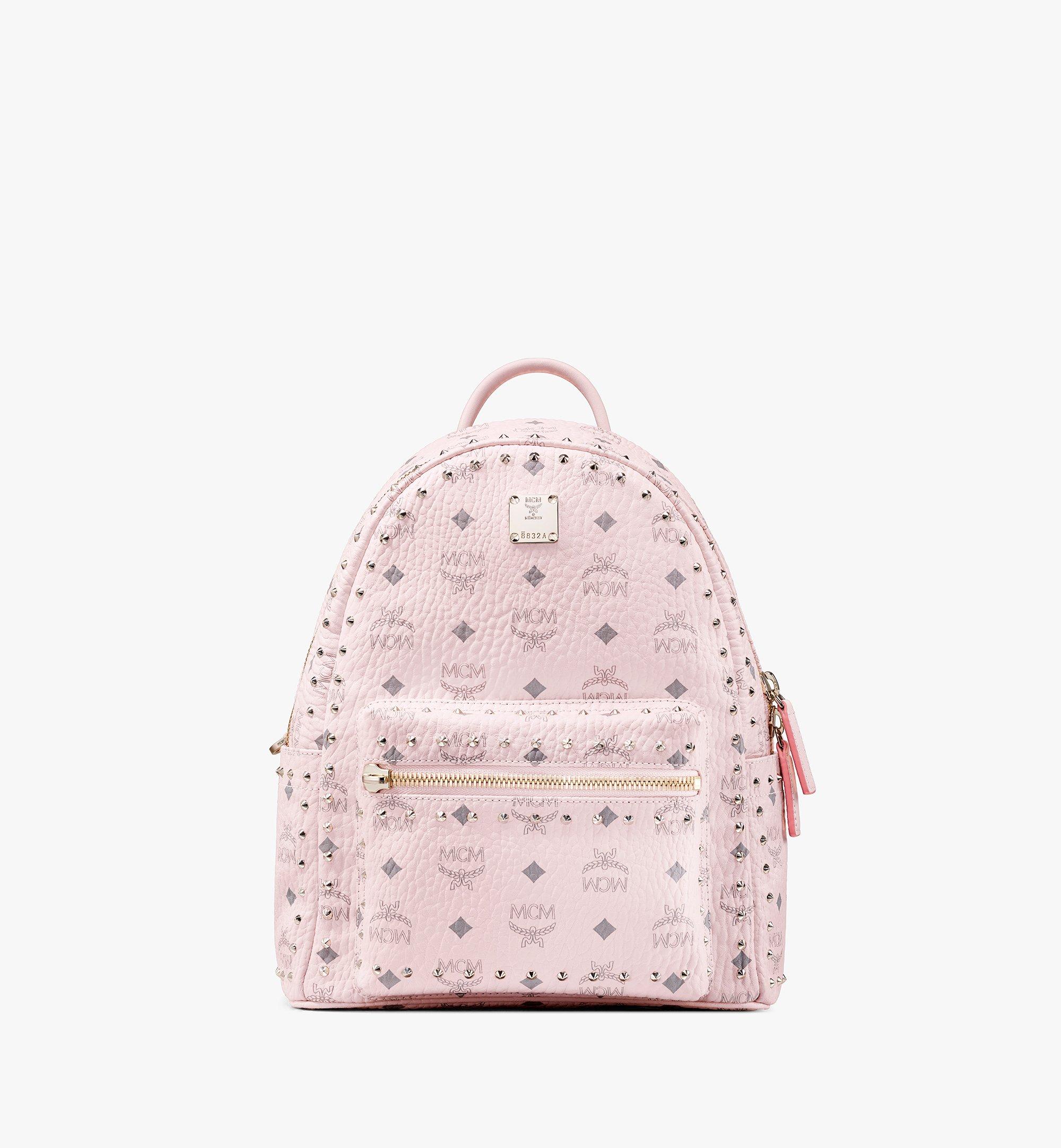 pink studded backpack