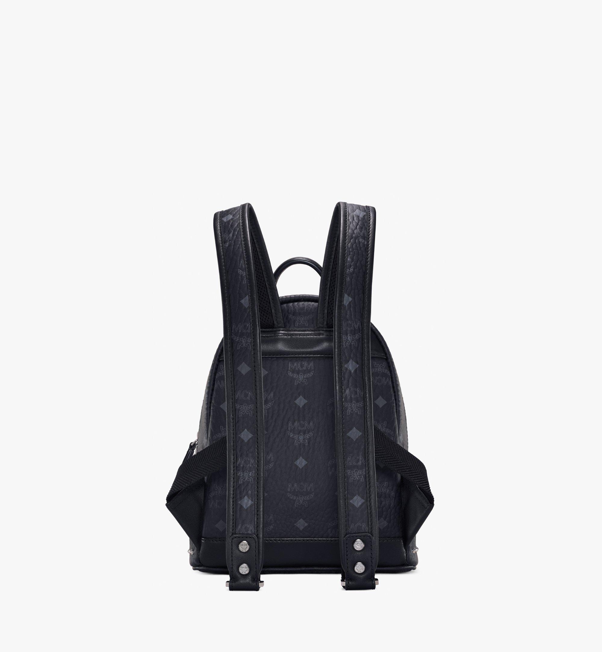 MCM Stark Backpack in Studded Outline Visetos Black MMK8AVE62BK001 Alternate View 3