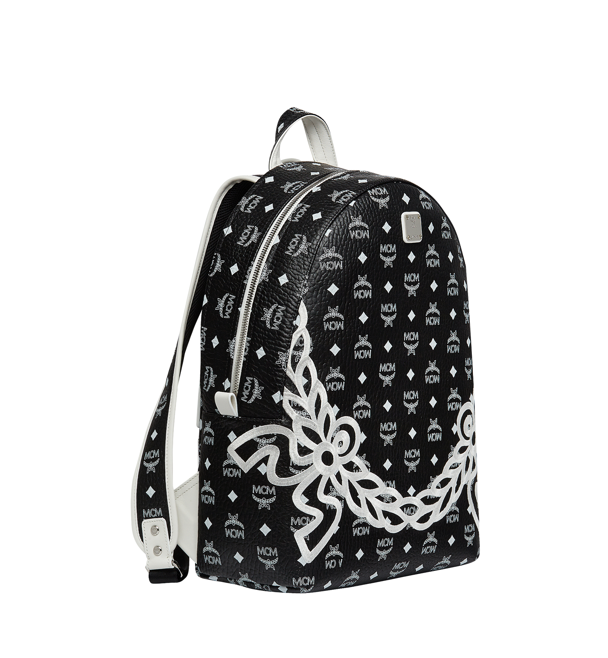 MCM Dietrich Laurel Backpack in Visetos Black MMK8SDI05BV001 Noch mehr sehen 1