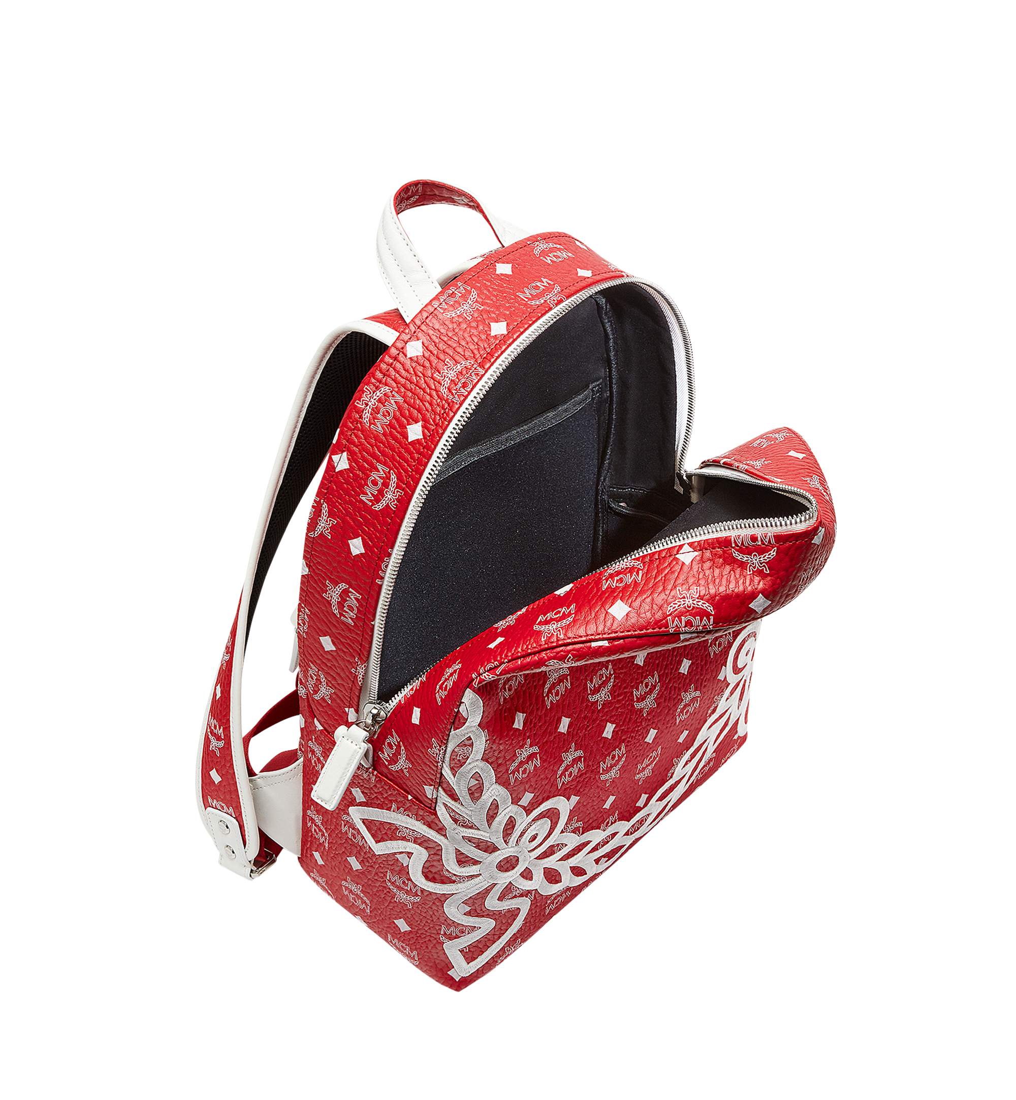 MCM Dietrich Laurel Backpack in Visetos Red MMK8SDI05RV001 Noch mehr sehen 4