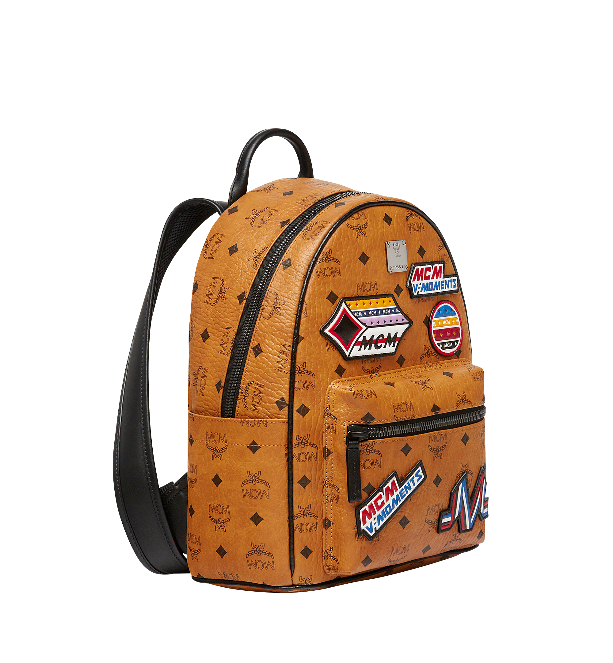 Small Stark Backpack in Victory Patch Visetos Cognac | MCM ®CA