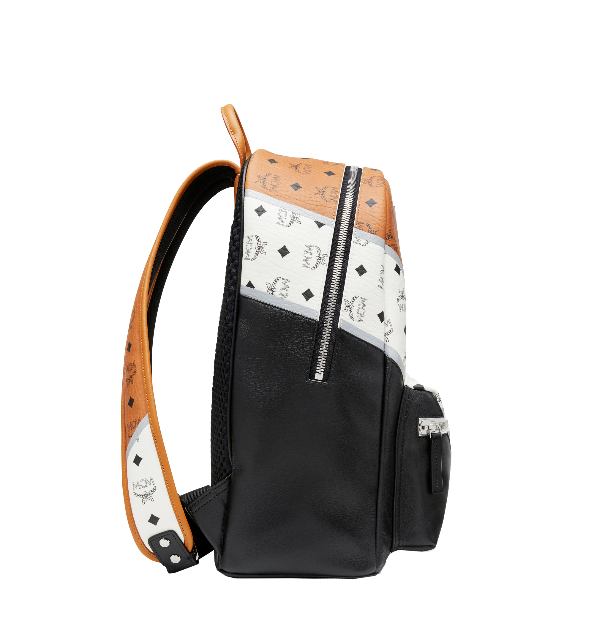 Mcm Colorblock Leather Backpack