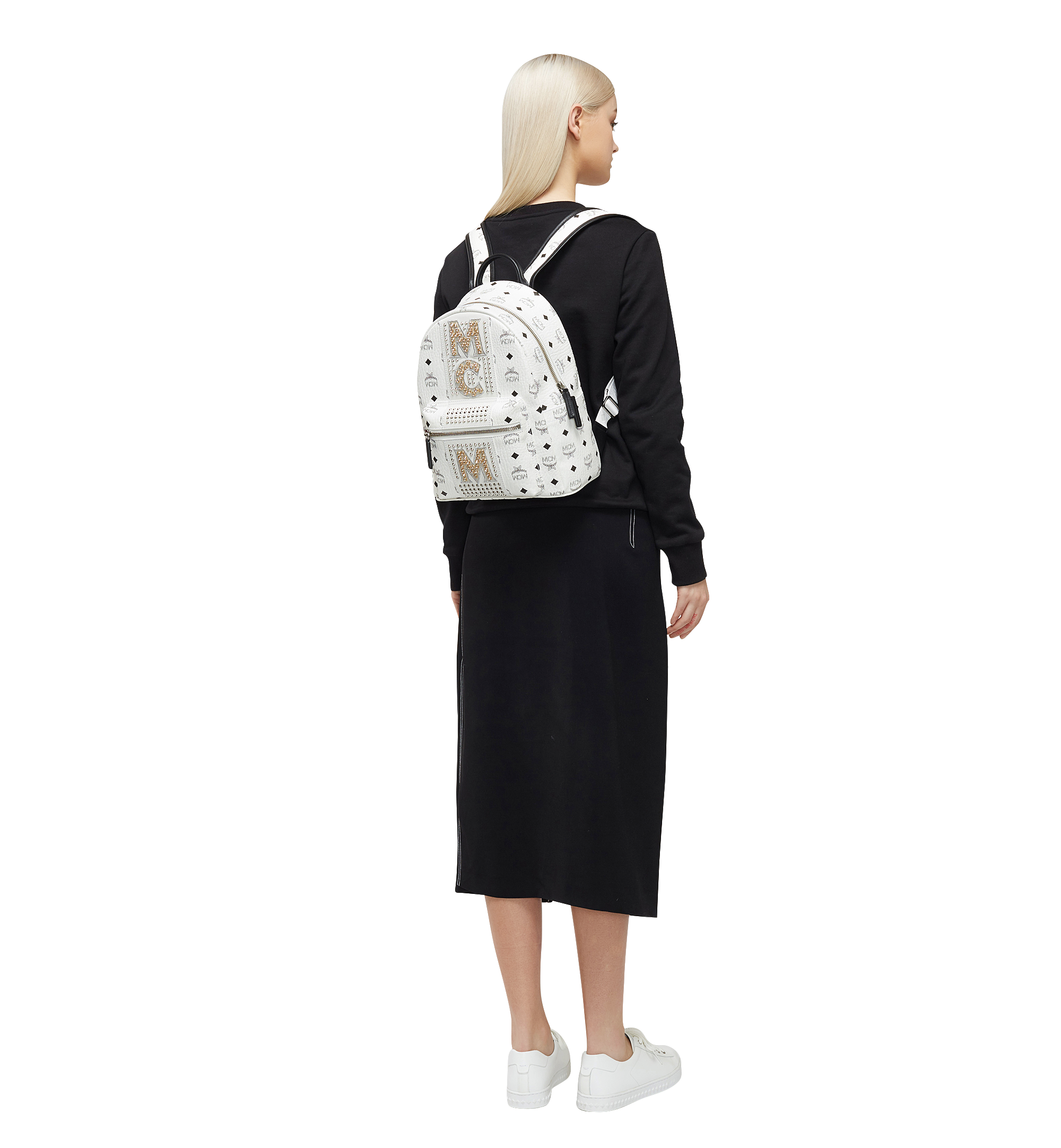 Stark logo stripe backpack in visetos sales