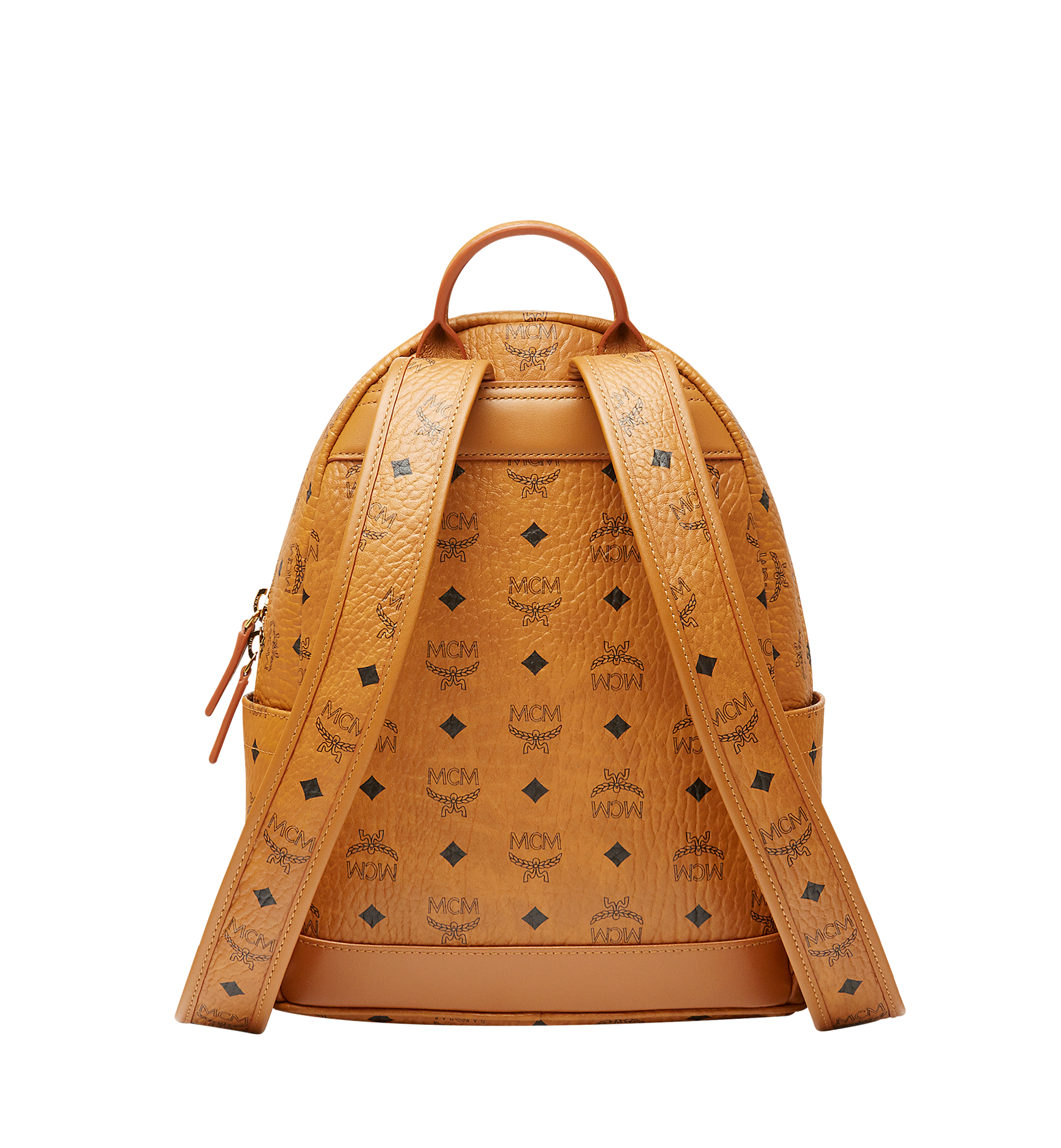MCM Stark Backpack in Floral Stripe Visetos Cognac MMK8SVE95CO001 Alternate View 3