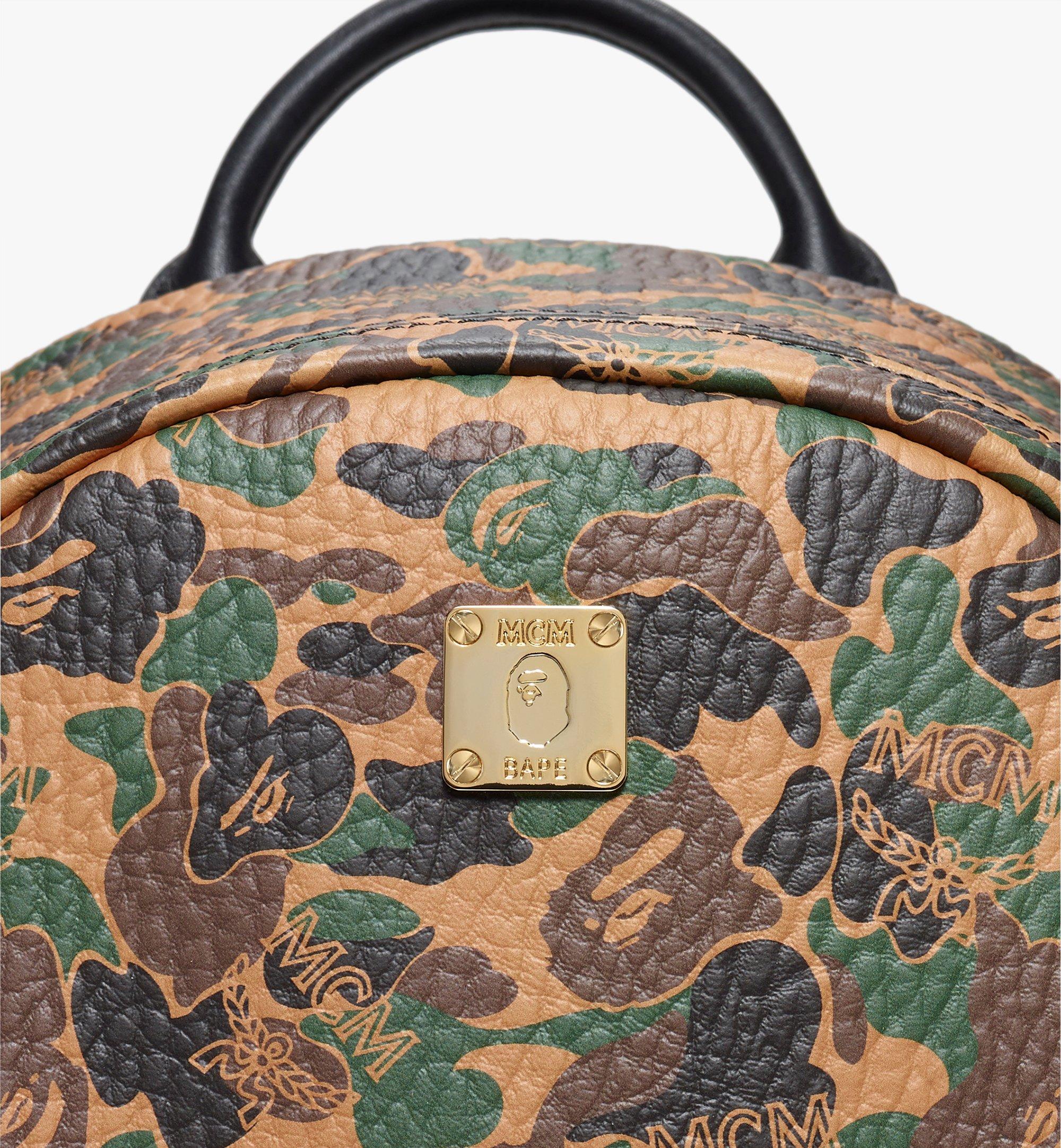 MCM X BAPE Limited Stark Visetos Camouflage Backpack NEW Deadstock w  Dustbag $2,750.00 - PicClick