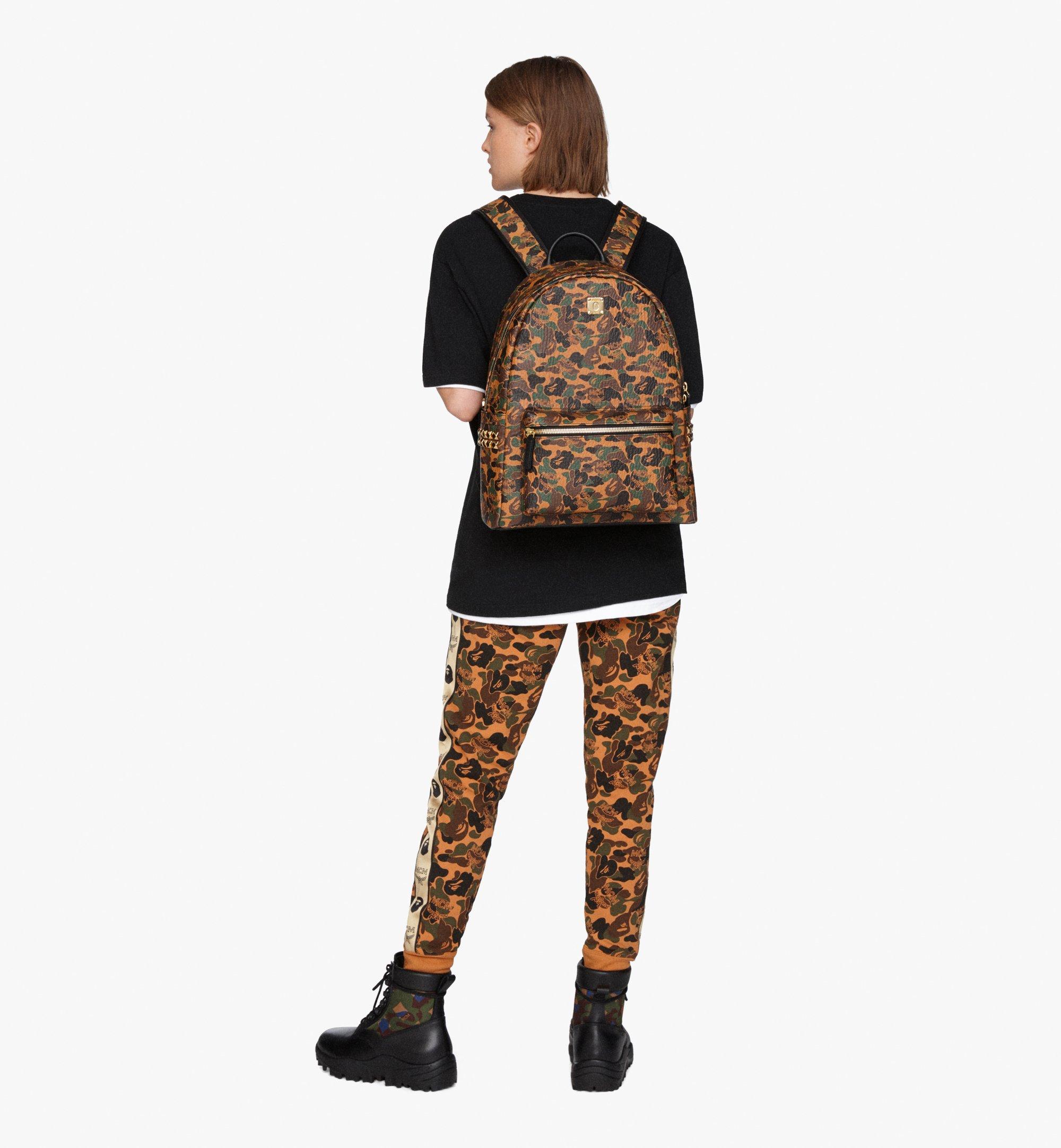 Large MCM x BAPE Stark Backpack in Camo Visetos BAPE Camo | MCM ®AT