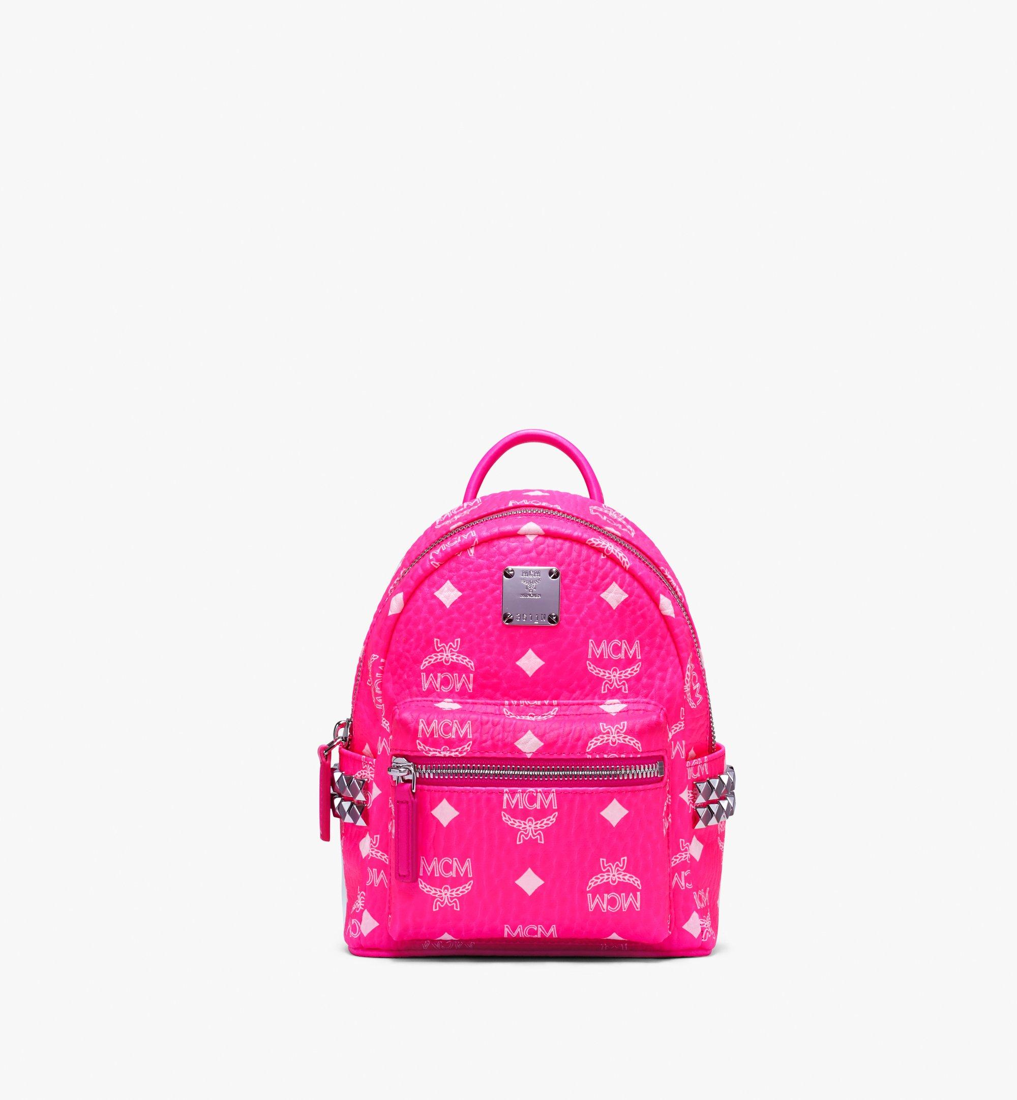 neon pink mini backpack