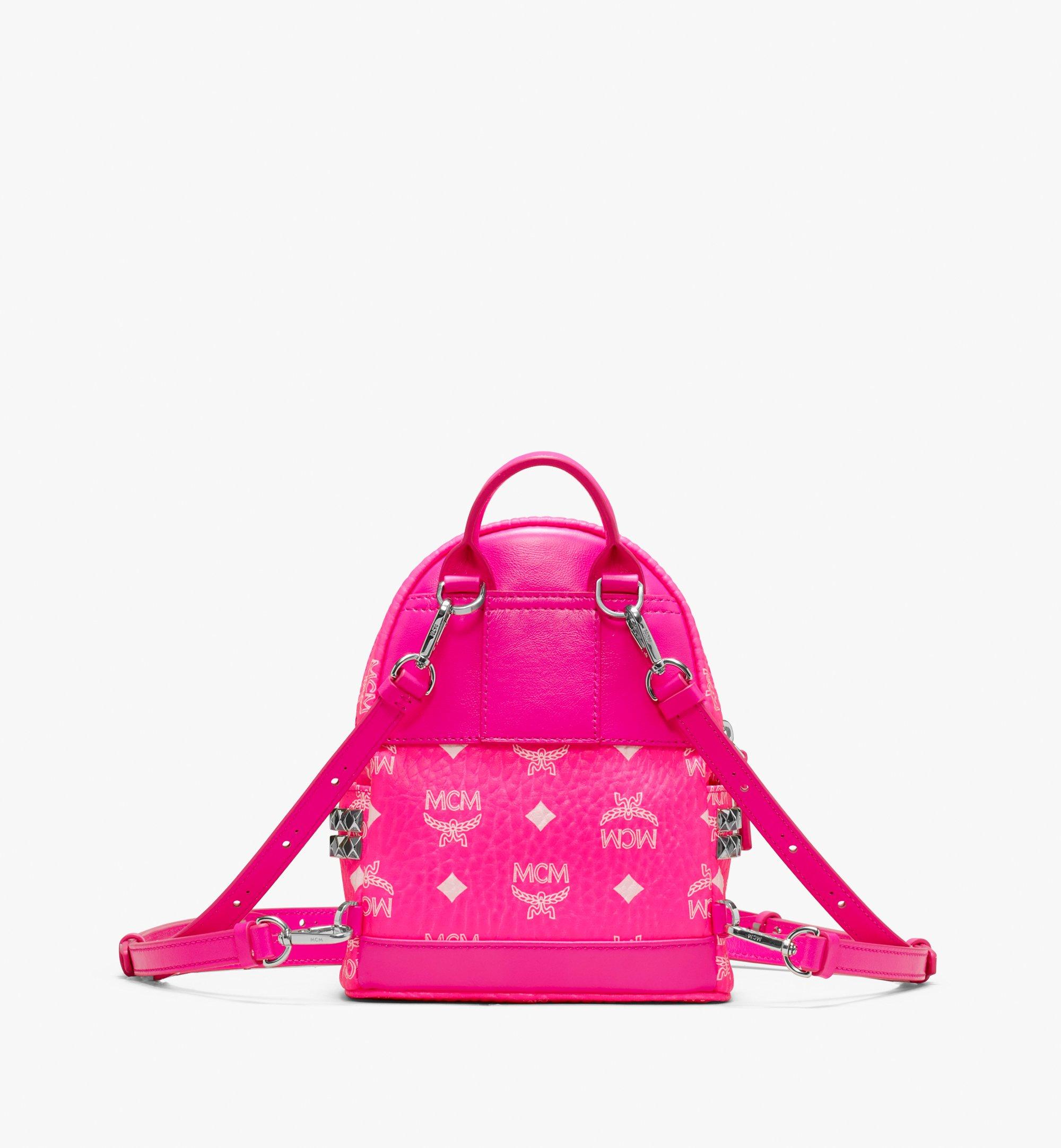 neon pink mini backpack