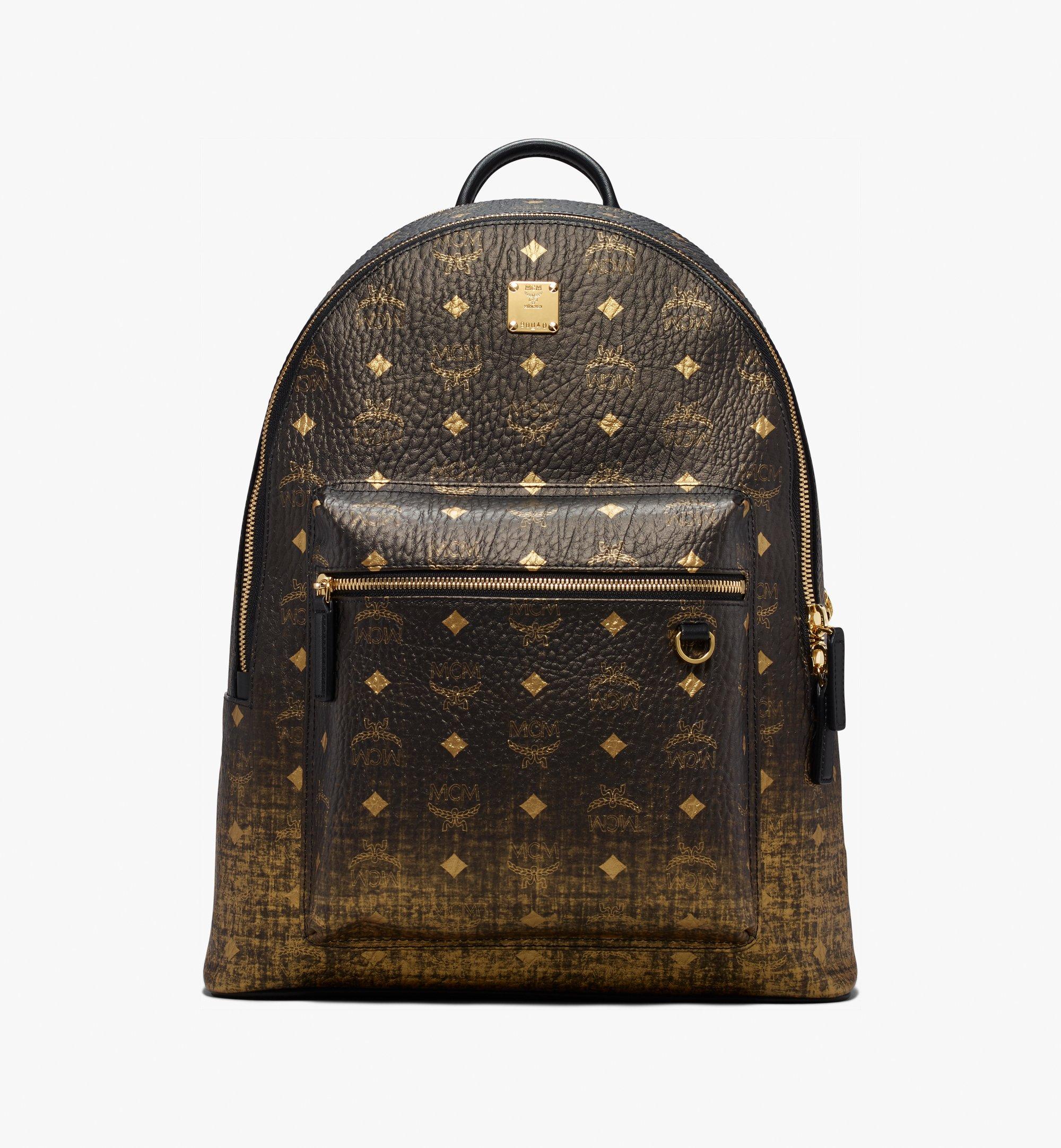 gold mcm bag