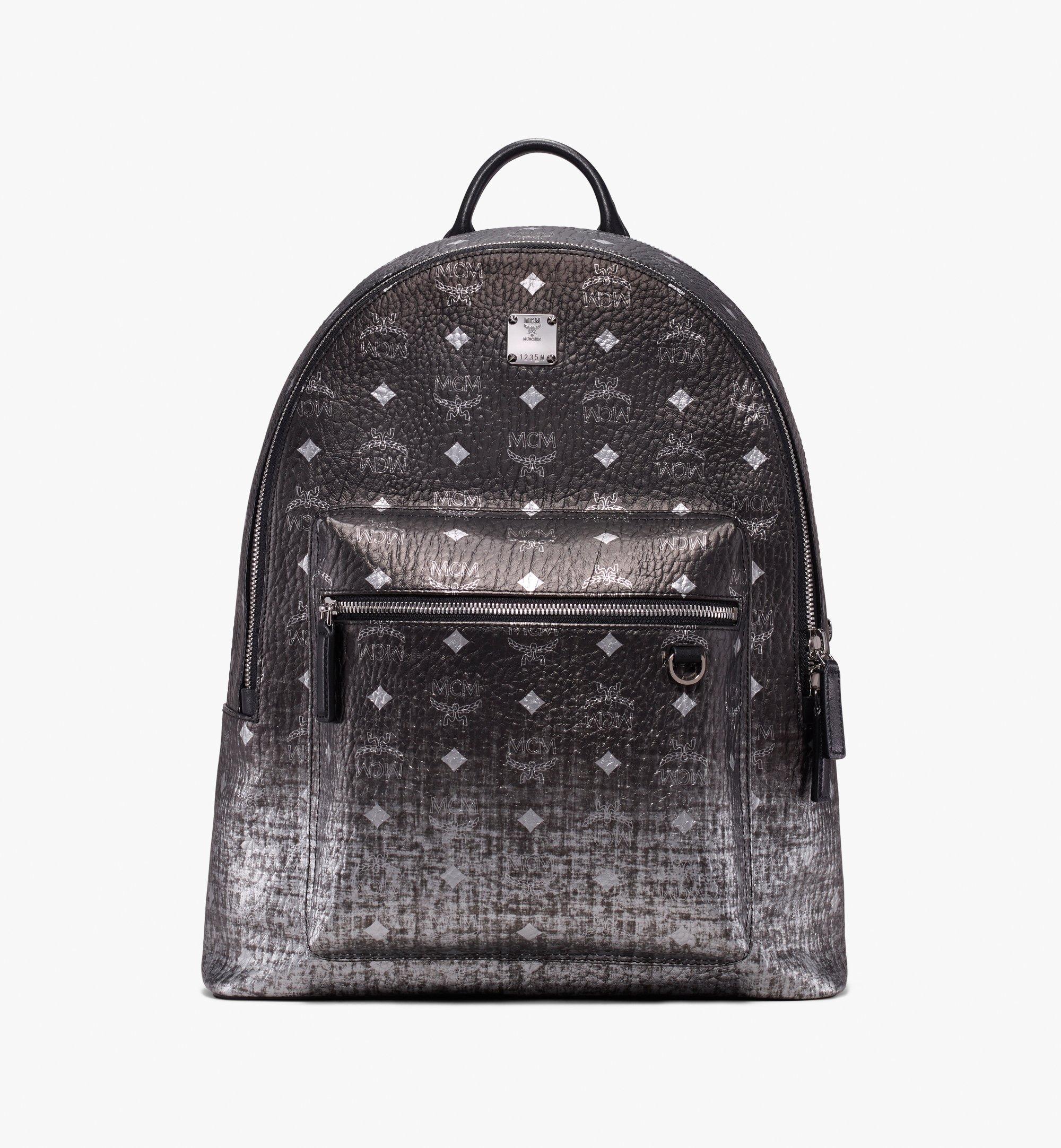 mcm backpack silver and black