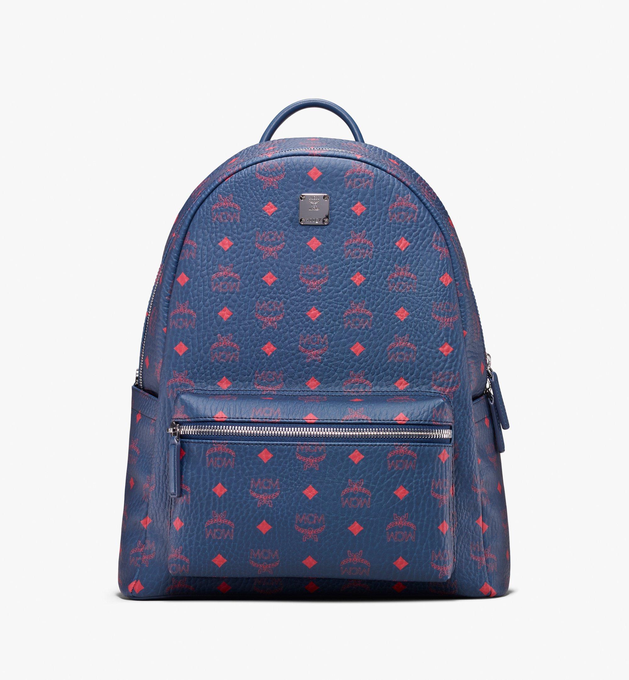 MCM, Bags, Mcm Backpack Navy Blue