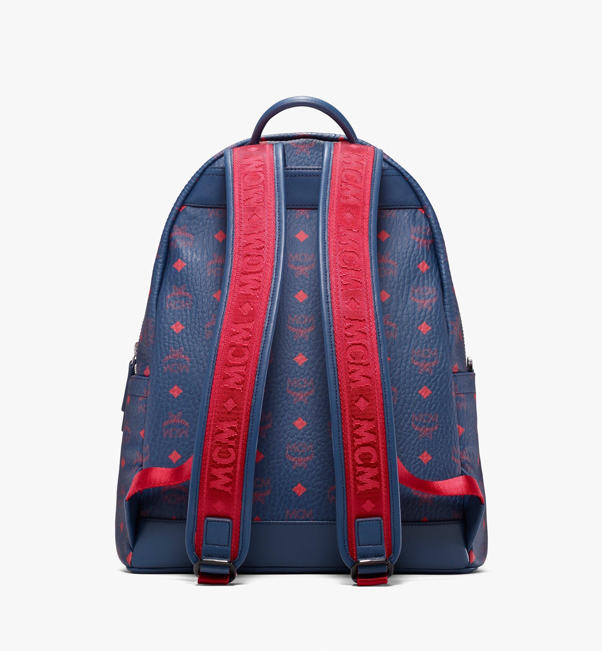 MCM Visetos Stark Backpack - Blue Backpacks, Bags - W3051459