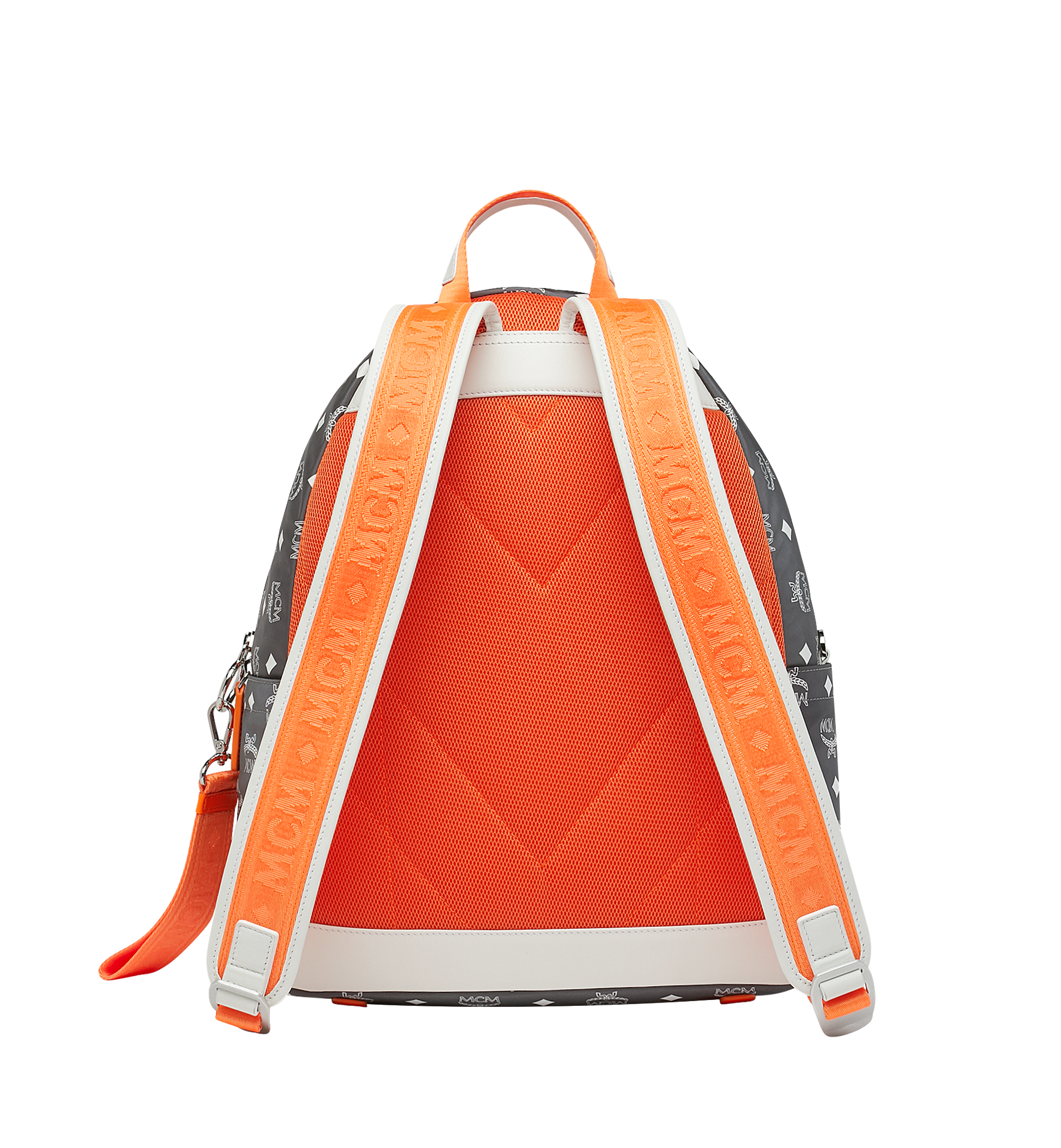 MCM Resnick Backpack in White Logo Nylon White MMK9SRA01FG001 Alternate View 3