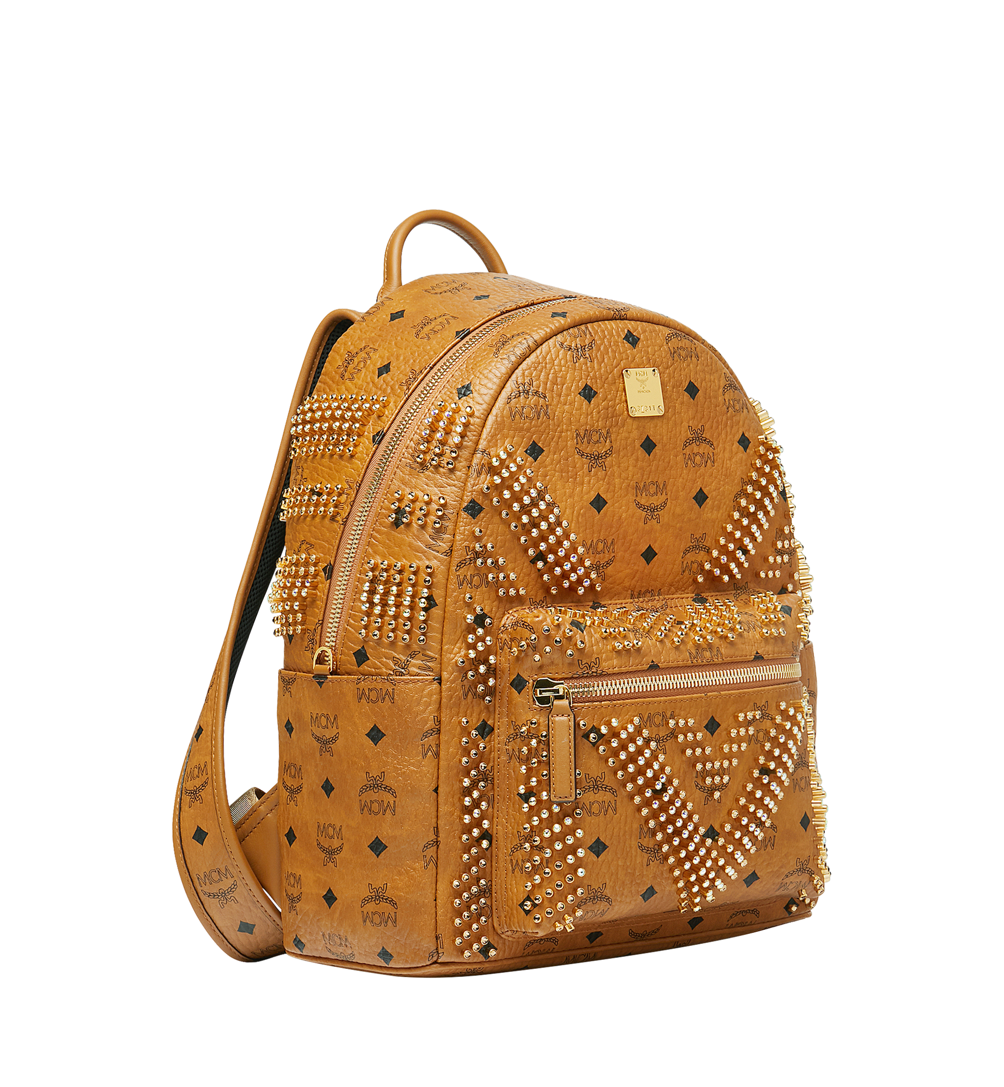 Shop MCM Extra-Mini Stark Visetos Metallic Backpack