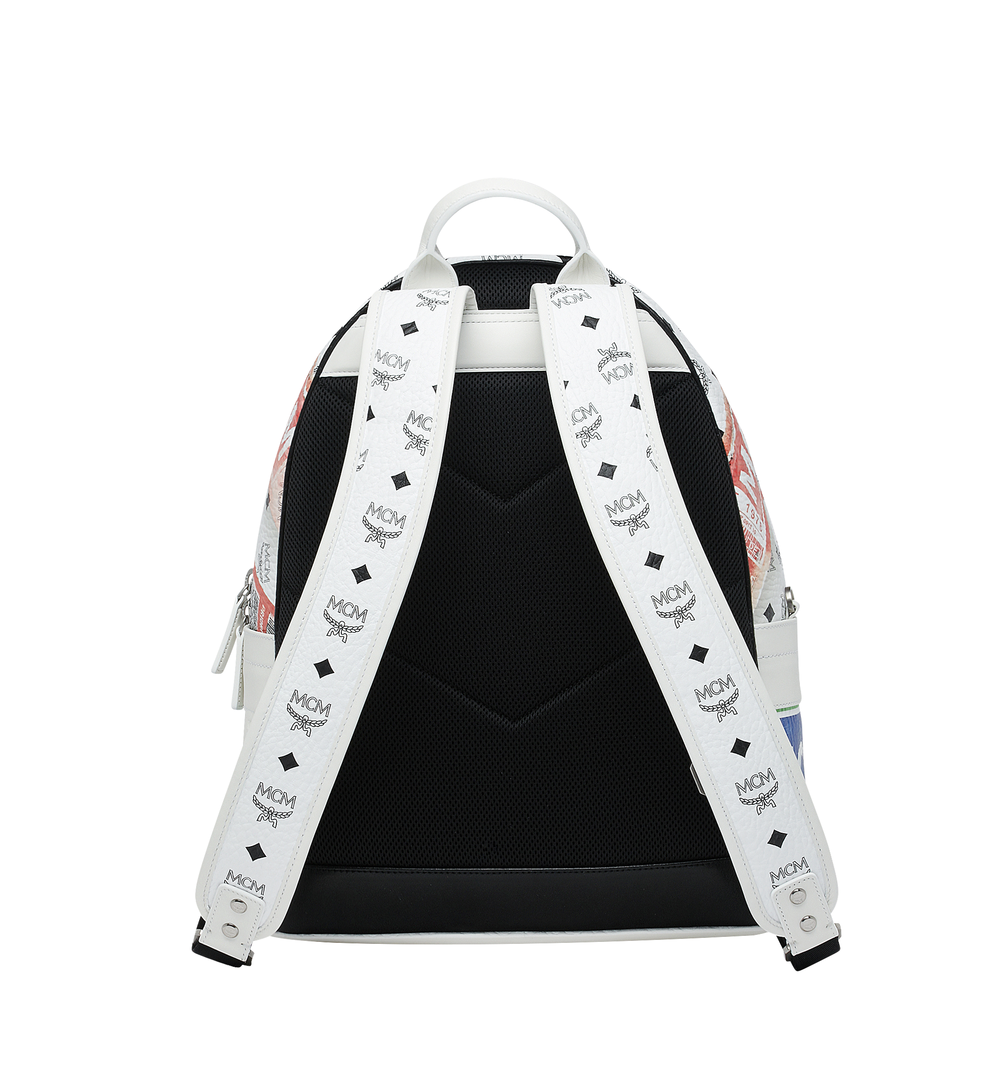 MCM Stark Backpack in Flight Print Visetos White MMK9SVE24WT001 Alternate View 3