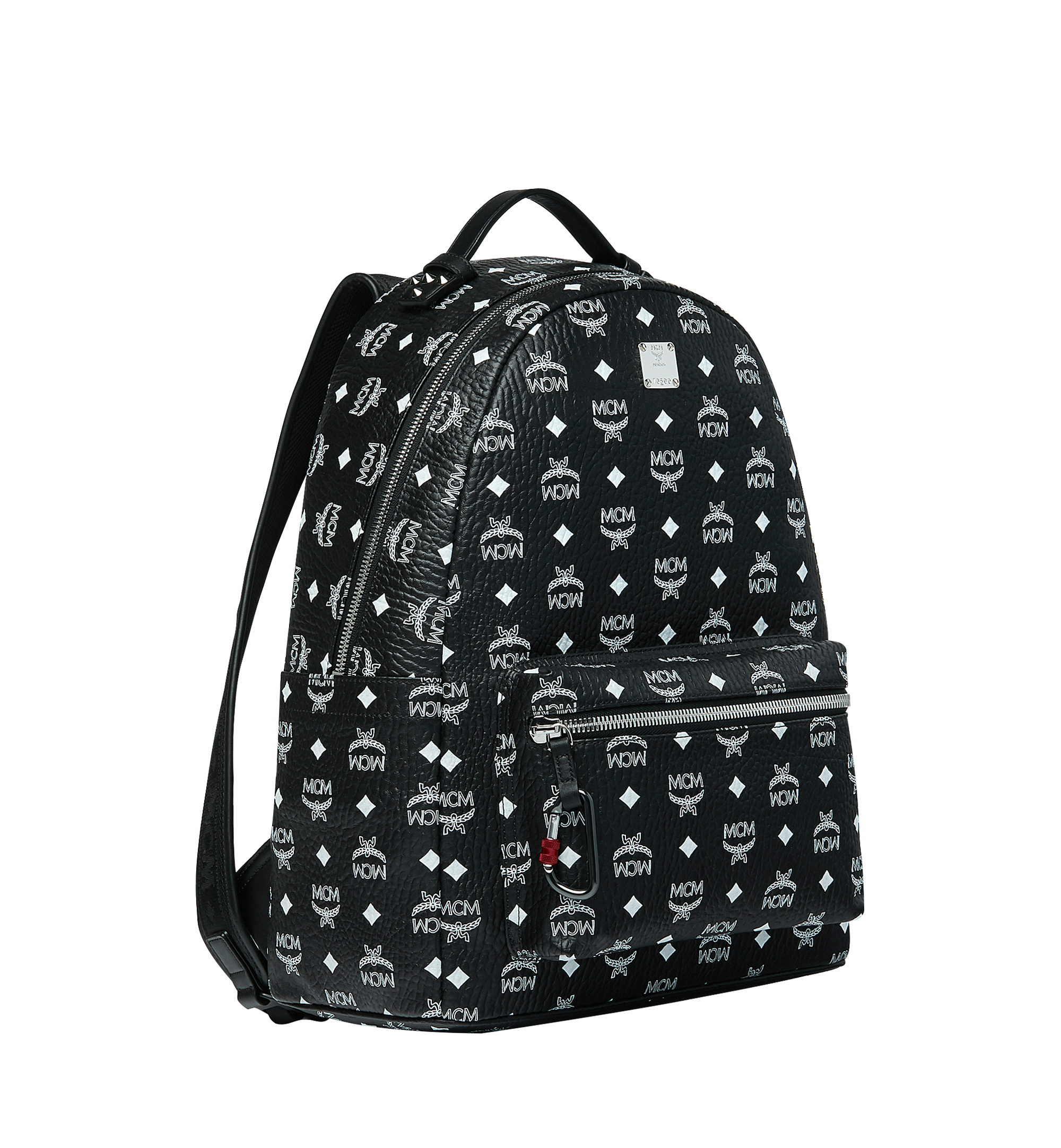 40 Cm 15 7 Stark Backpack In White Logo Visetos Black Mcm My