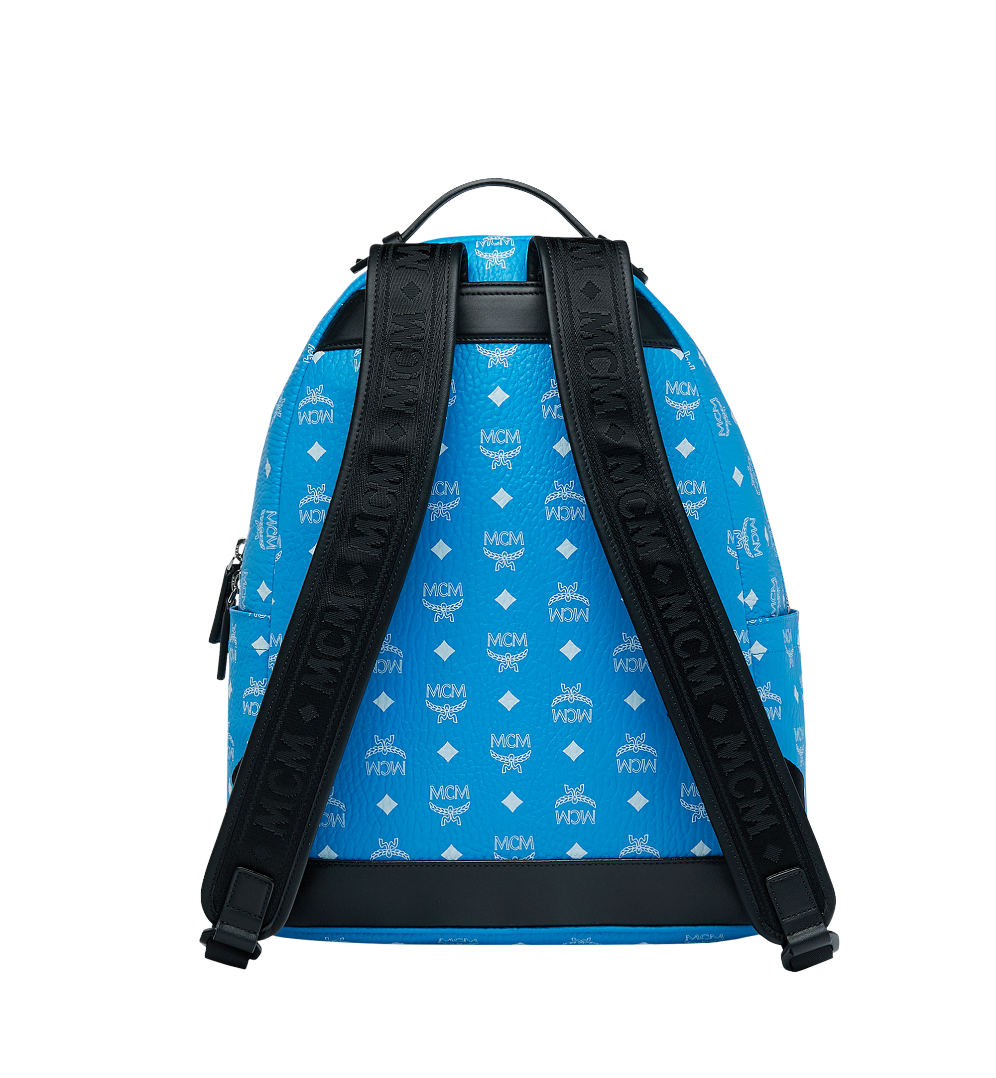 MCM Stark Backpack in White Logo Visetos Blue MMK9SVE48HI001 Alternate View 3