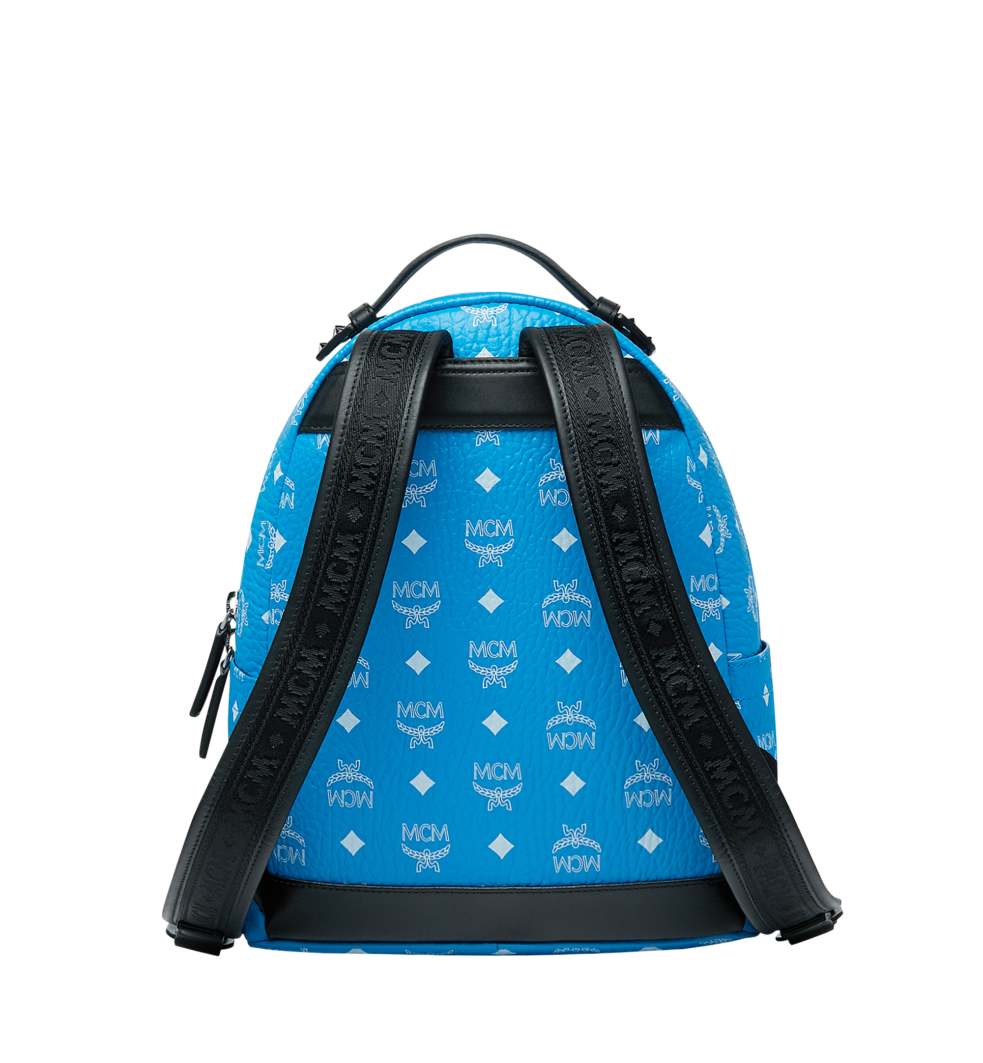 Mcm Stark Backpack in Visetos - Blue - Backpacks