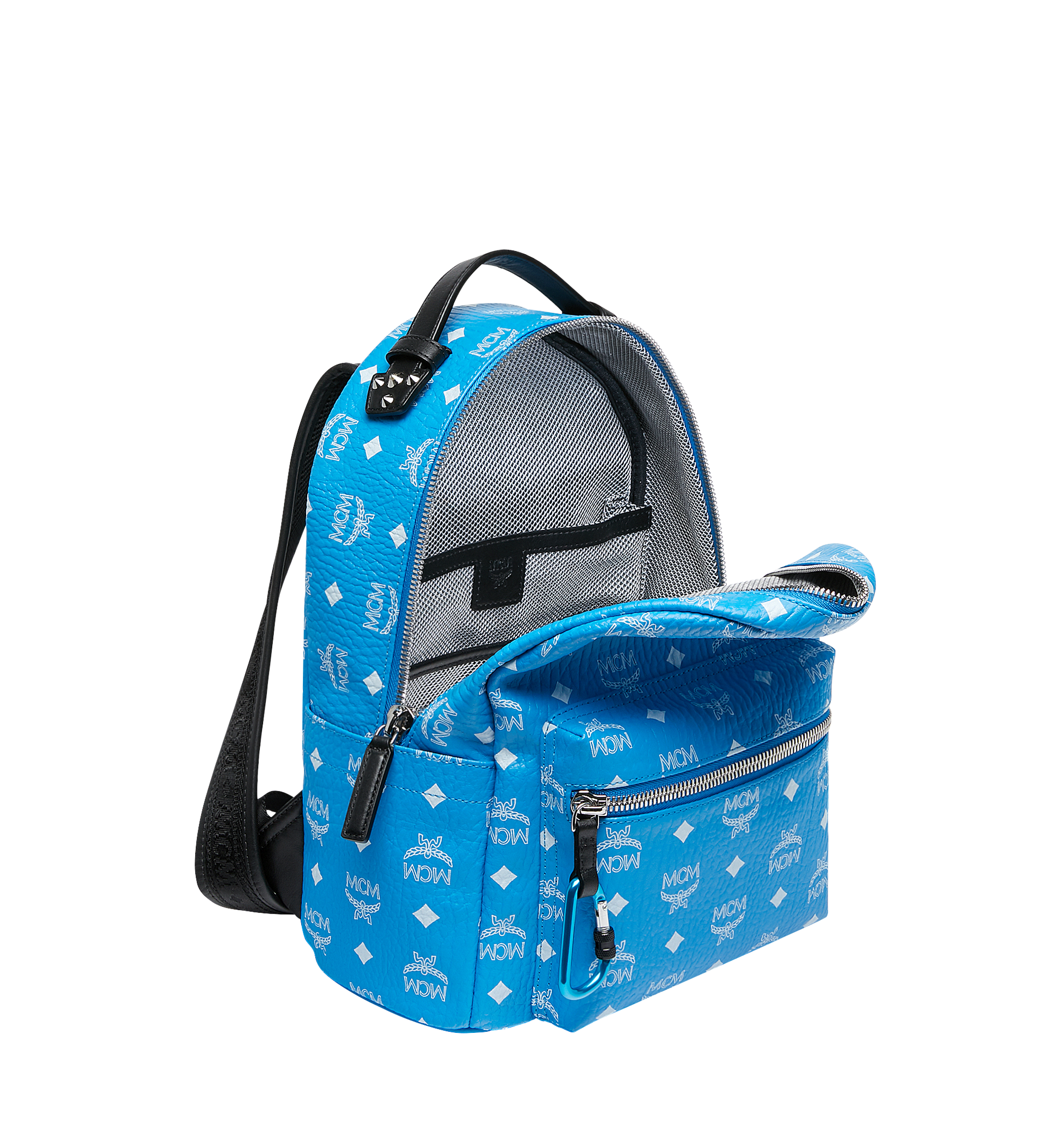 MCM Nylon Visetos Backpack - Blue Backpacks, Handbags - W3049035