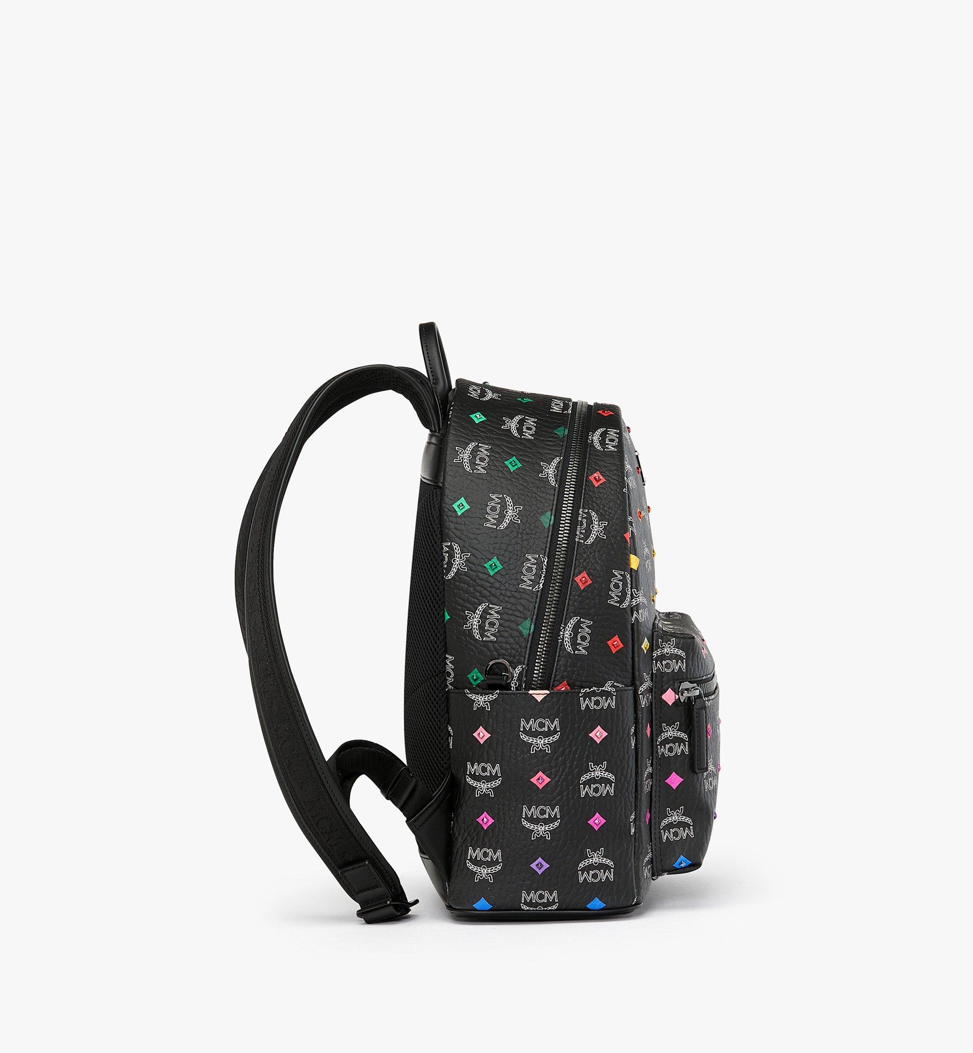MCM Stark Backpack in Skyoptic Stud Visetos Black MMK9SVE57BA001 Alternate View 1