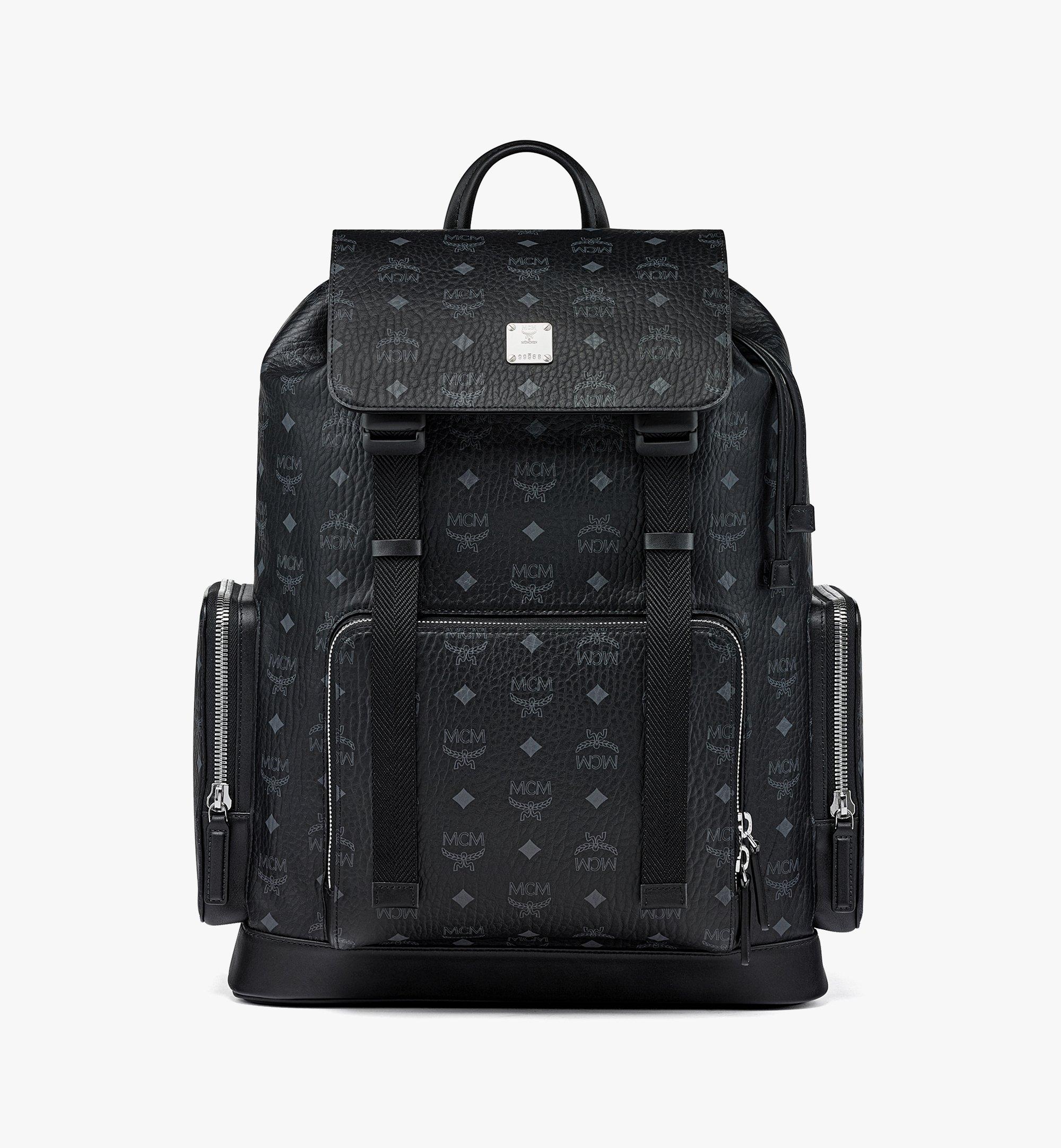 Large Brandenburg Backpack in Visetos Black | MCM ®US