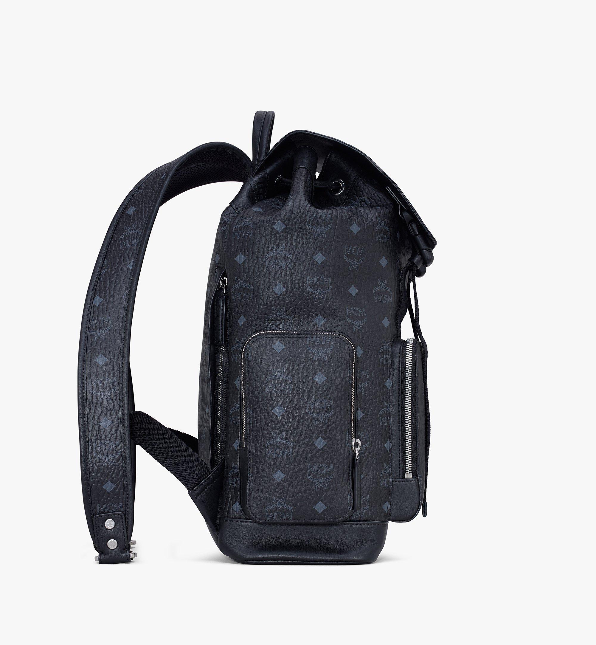 MCM Brandenburg Backpack in Visetos Black MMKAABG02BK001 Alternate View 1