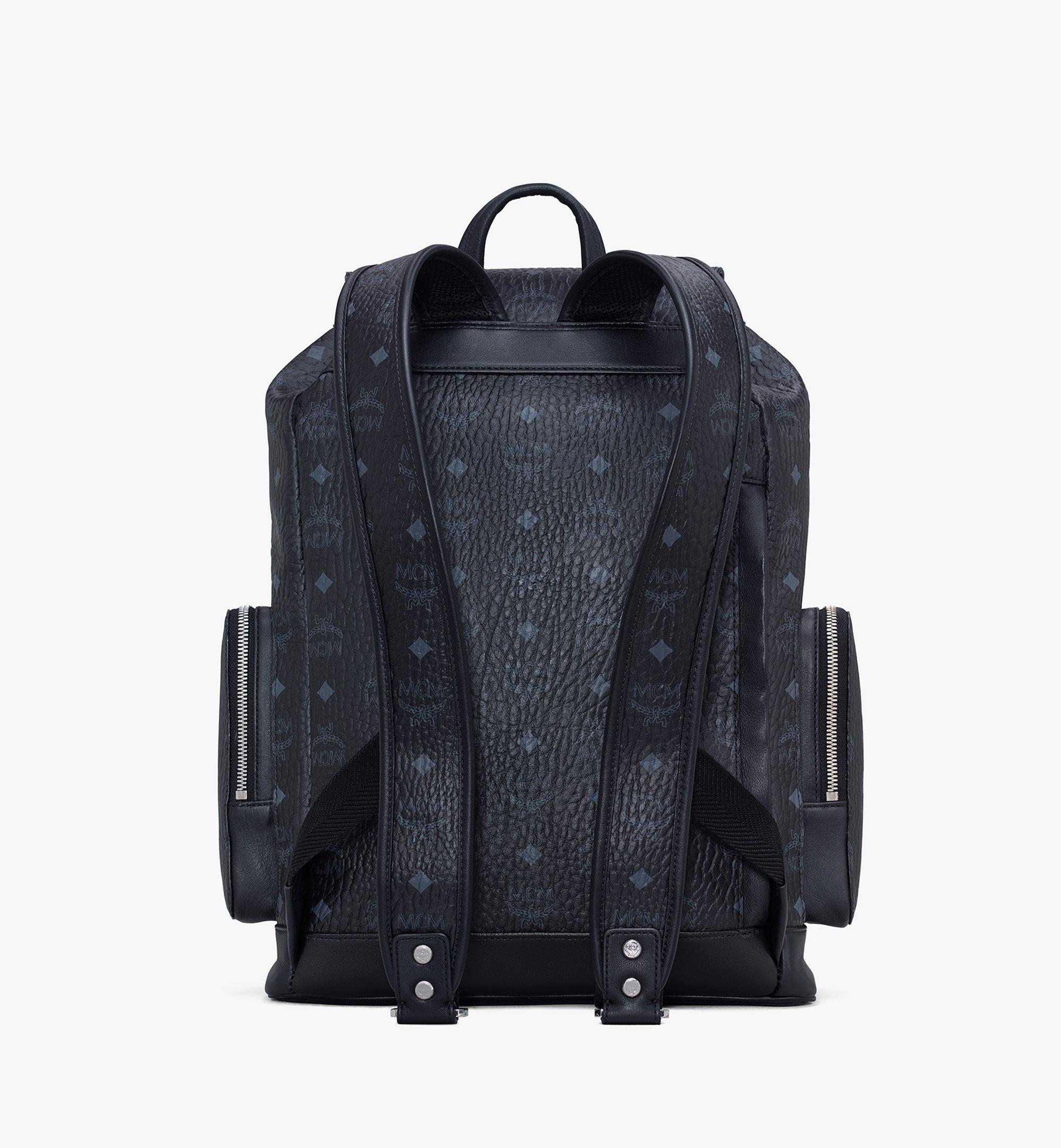 MCM Brandenburg Backpack in Visetos Black MMKAABG02BK001 Alternate View 2