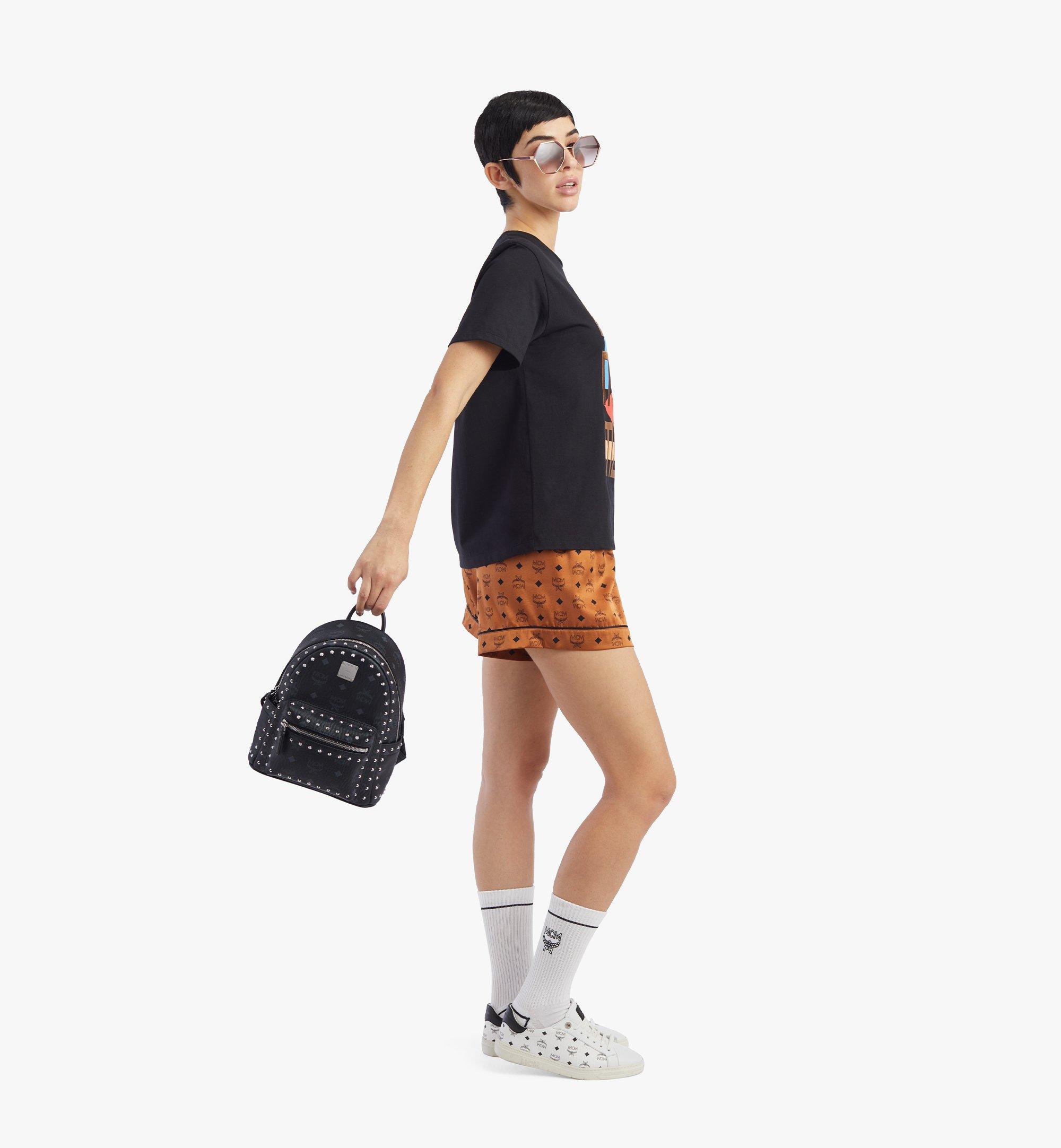 MCM Stark Backpack in Studded Outline Visetos Black MMKAAVE03BK001 ほかの角度から見る 3