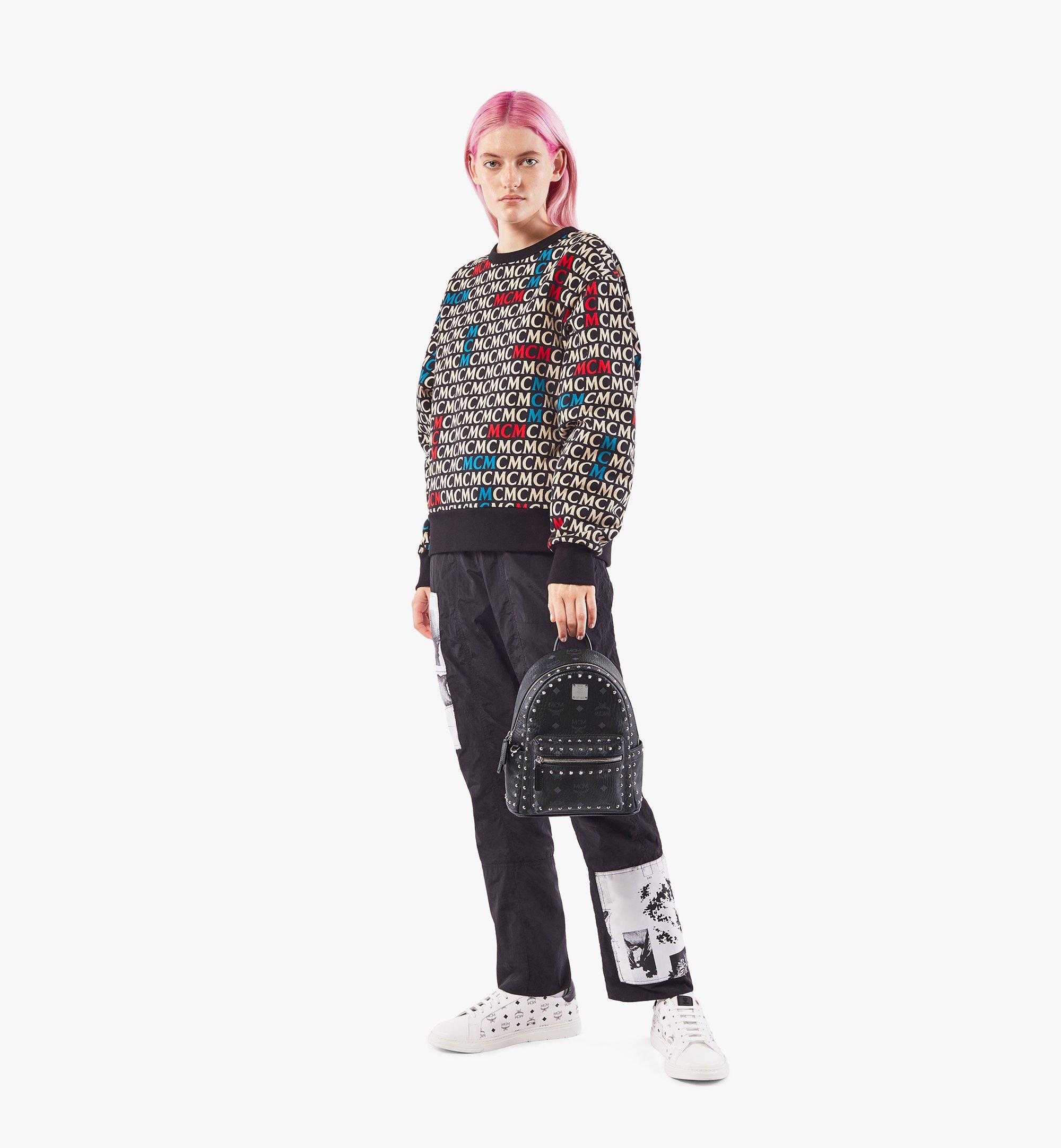 MCM Stark Backpack in Studded Outline Visetos Black MMKAAVE03BK001 ほかの角度から見る 4