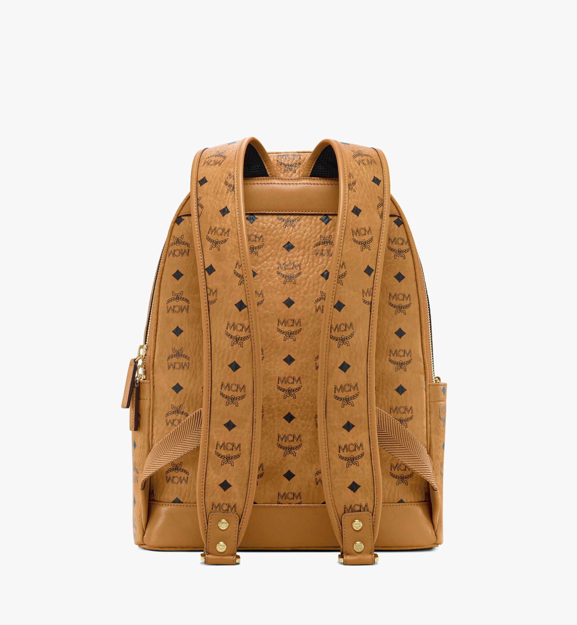 MCM Stark Backpack in Visetos Cognac MMKAAVE07CO001 ほかの角度から見る 3