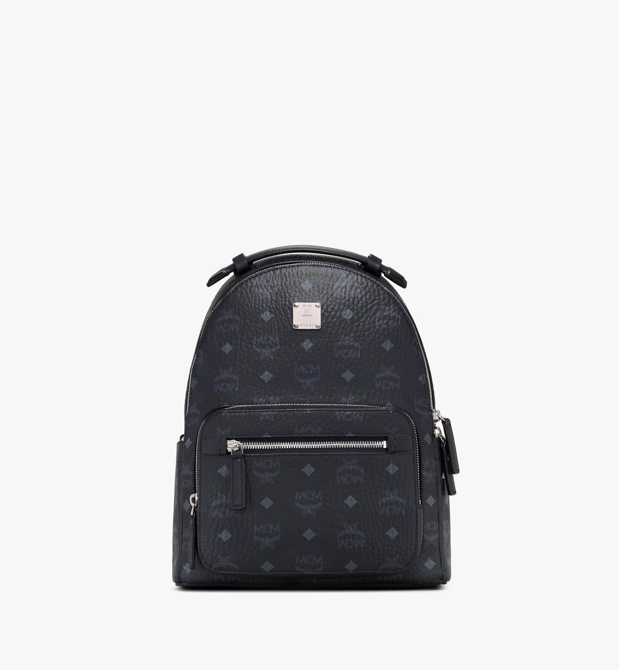 Small Stark Backpack in Visetos Black MCM TH