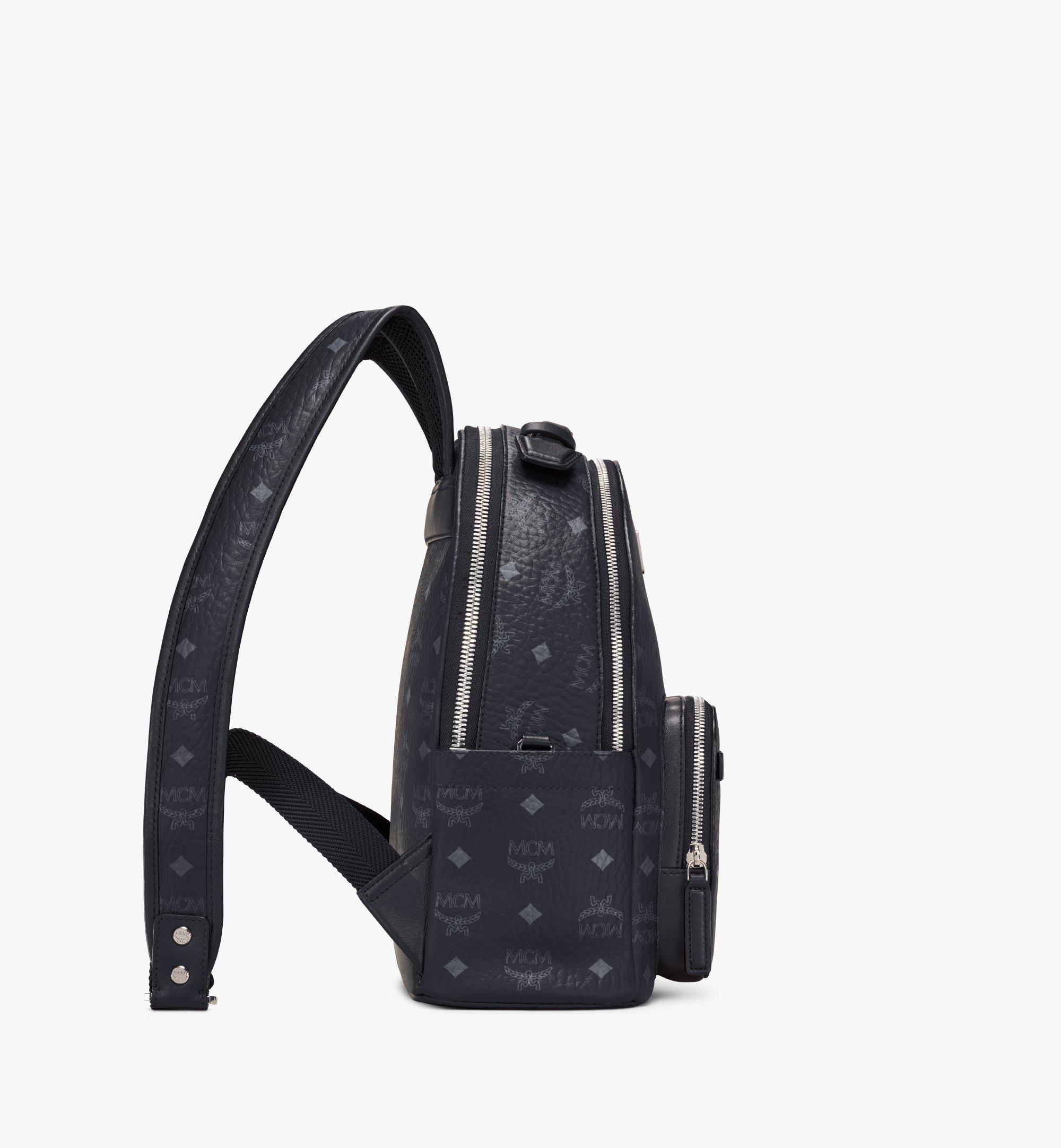 MCM Stark Backpack in Visetos Black MMKAAVE08BK001 ほかの角度から見る 1