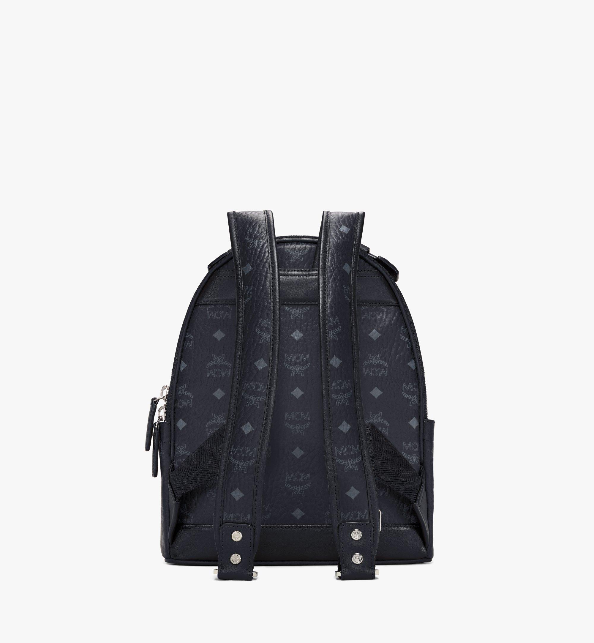 Small Stark Backpack in Visetos Black MCM AU