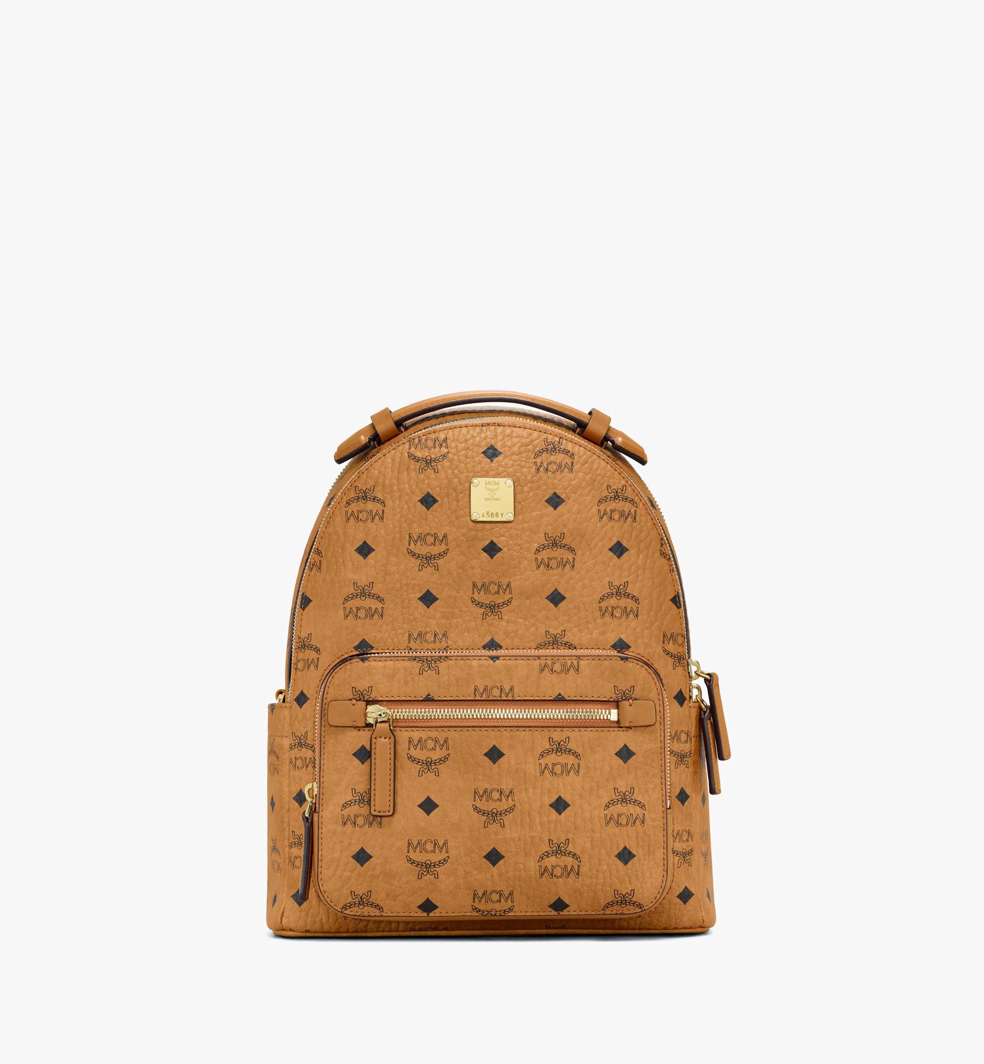 Small Stark Backpack in Visetos Cognac MCM US